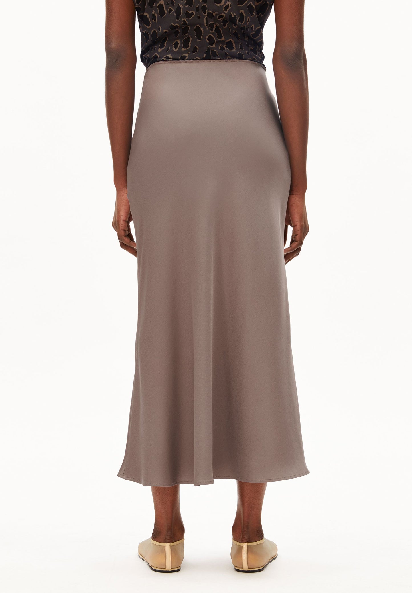 LENOVAA SATIN SLIP-SKIRT