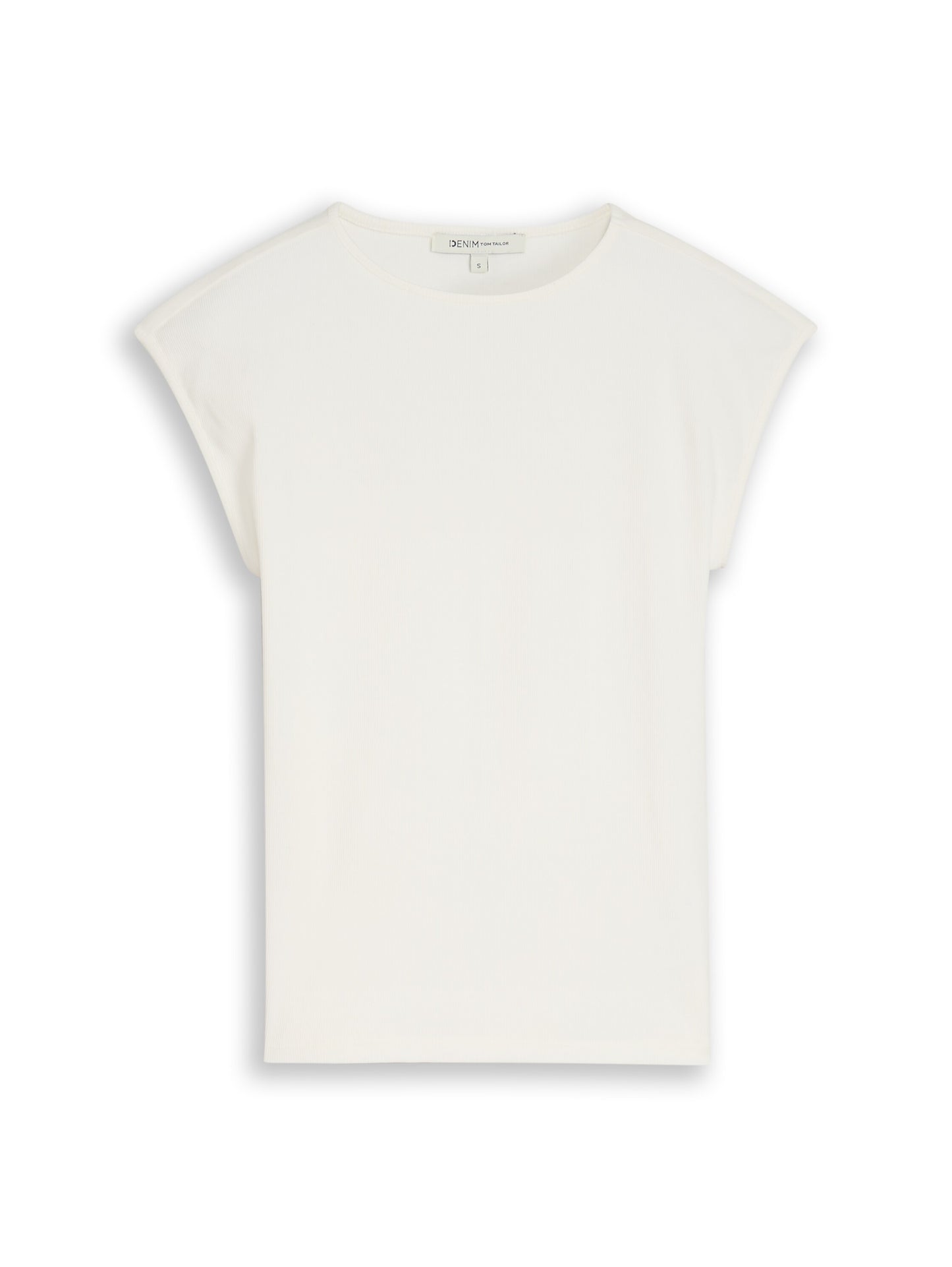 Slim Fit T-Shirt mit Rippstruktur
