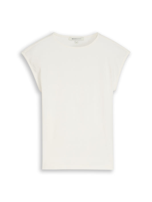 Slim Fit T-Shirt mit Rippstruktur