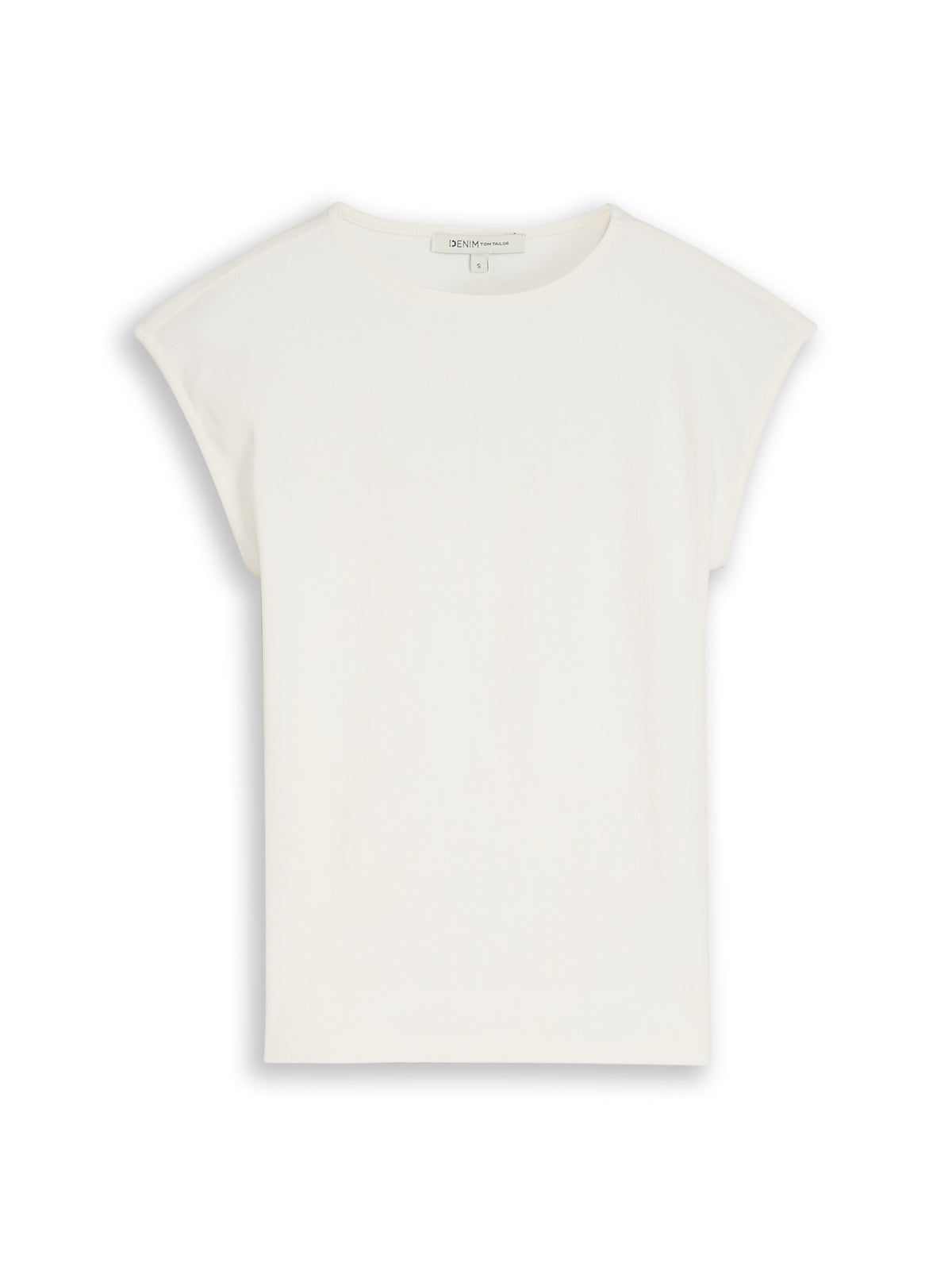 Slim Fit T-Shirt mit Rippstruktur