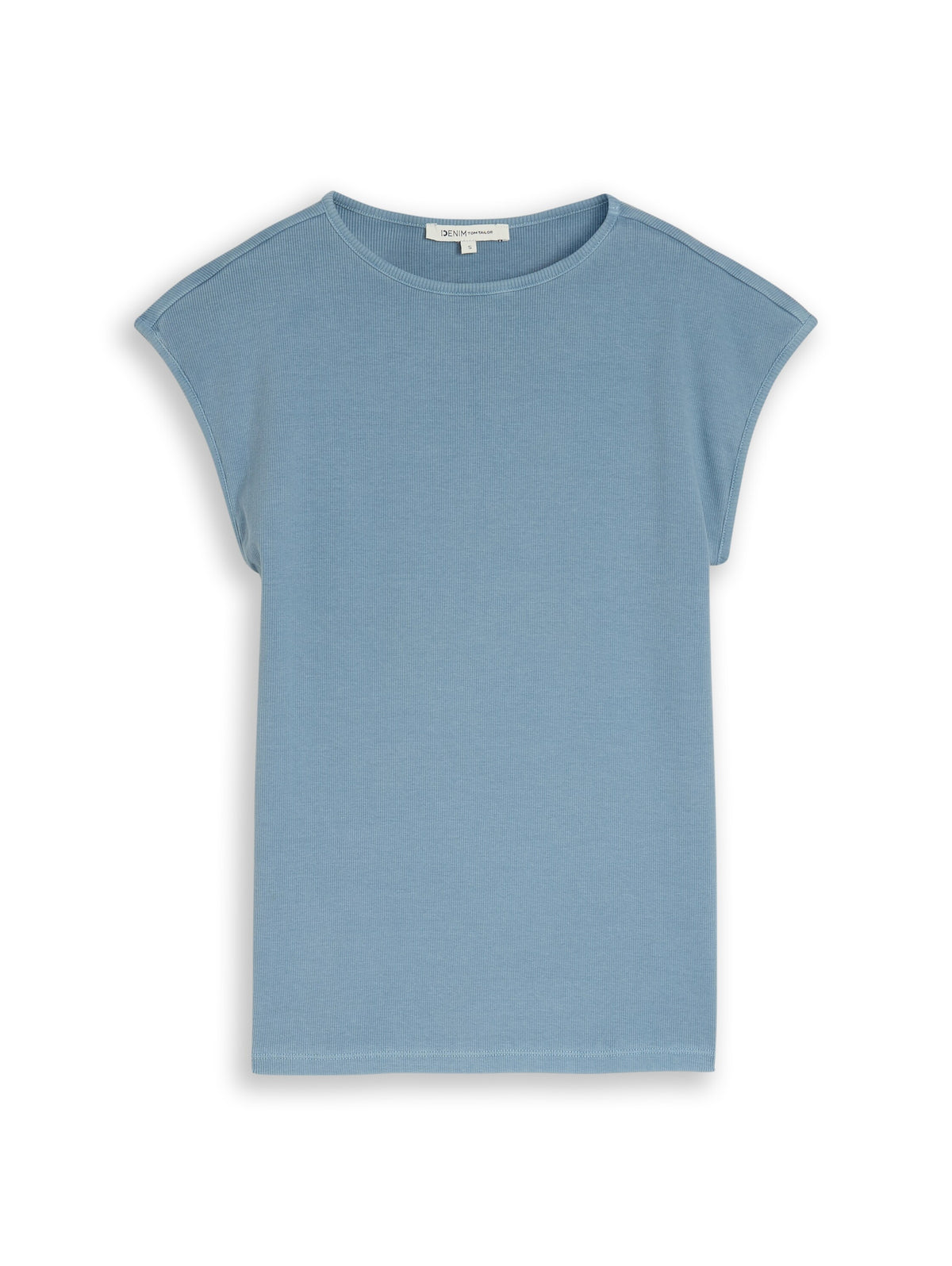 Slim Fit T-Shirt mit Rippstruktur
