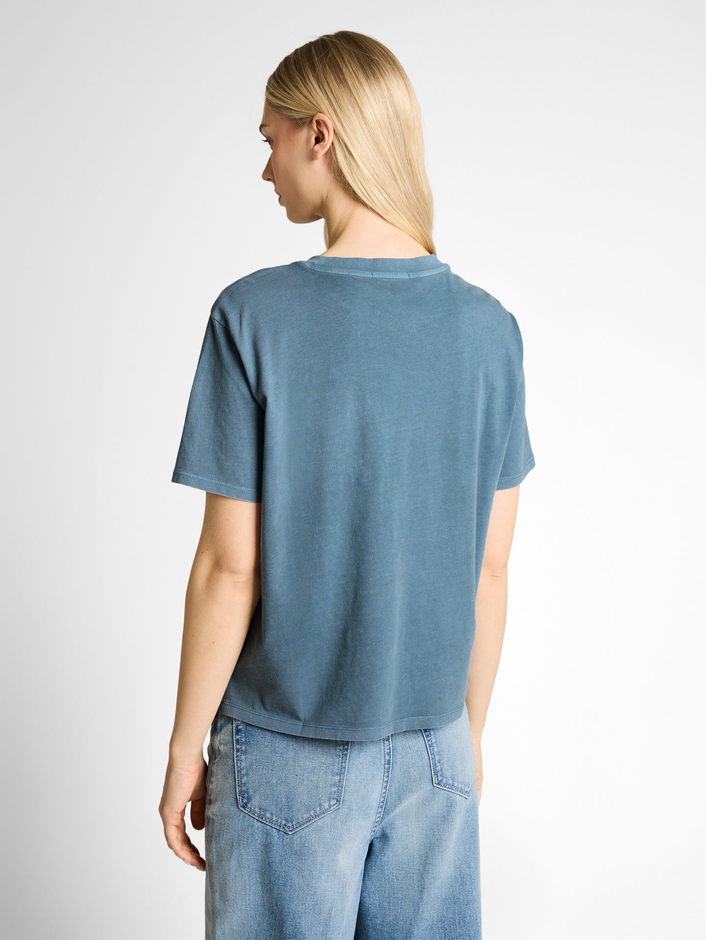 Boxy Fit T-Shirt mit Brusttasche