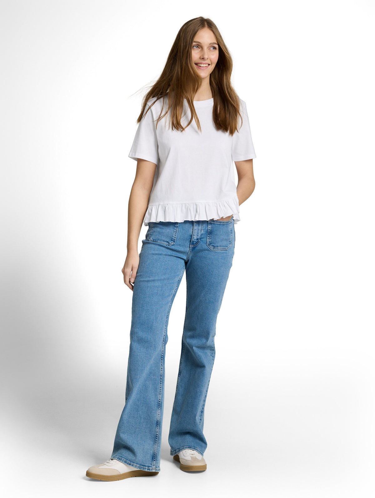 T-Shirt mit Volants