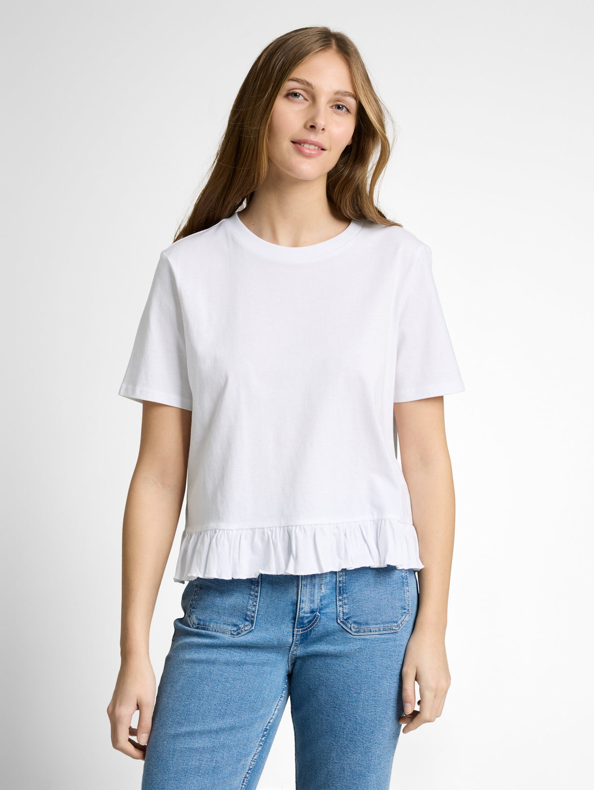 T-Shirt mit Volants