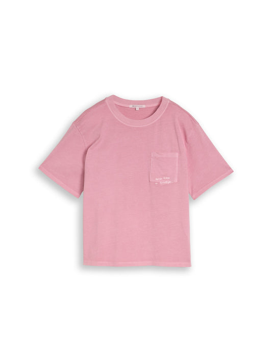 Boxy Fit T-Shirt mit Brusttasche
