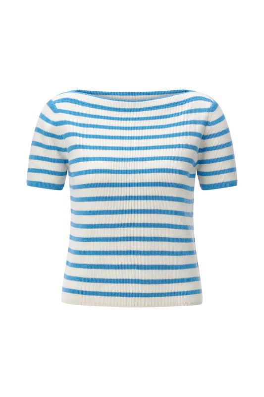 Boat NK SH SLVS Stripe SW