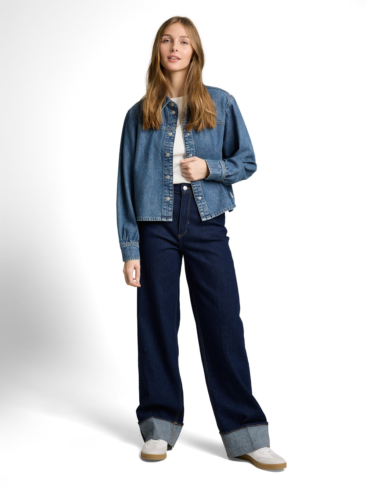 Boxy Fit Jeanshemd