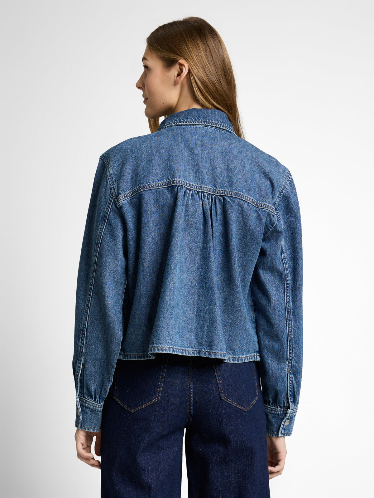 Boxy Fit Jeanshemd