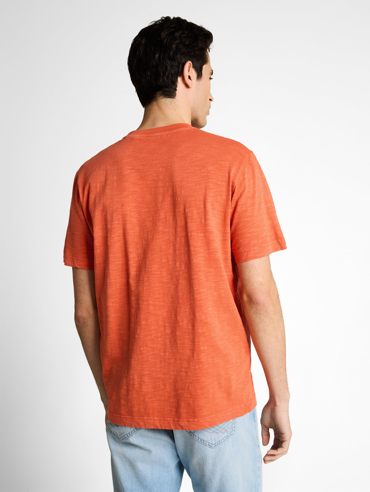 T-Shirt in Melange-Optik mit Print