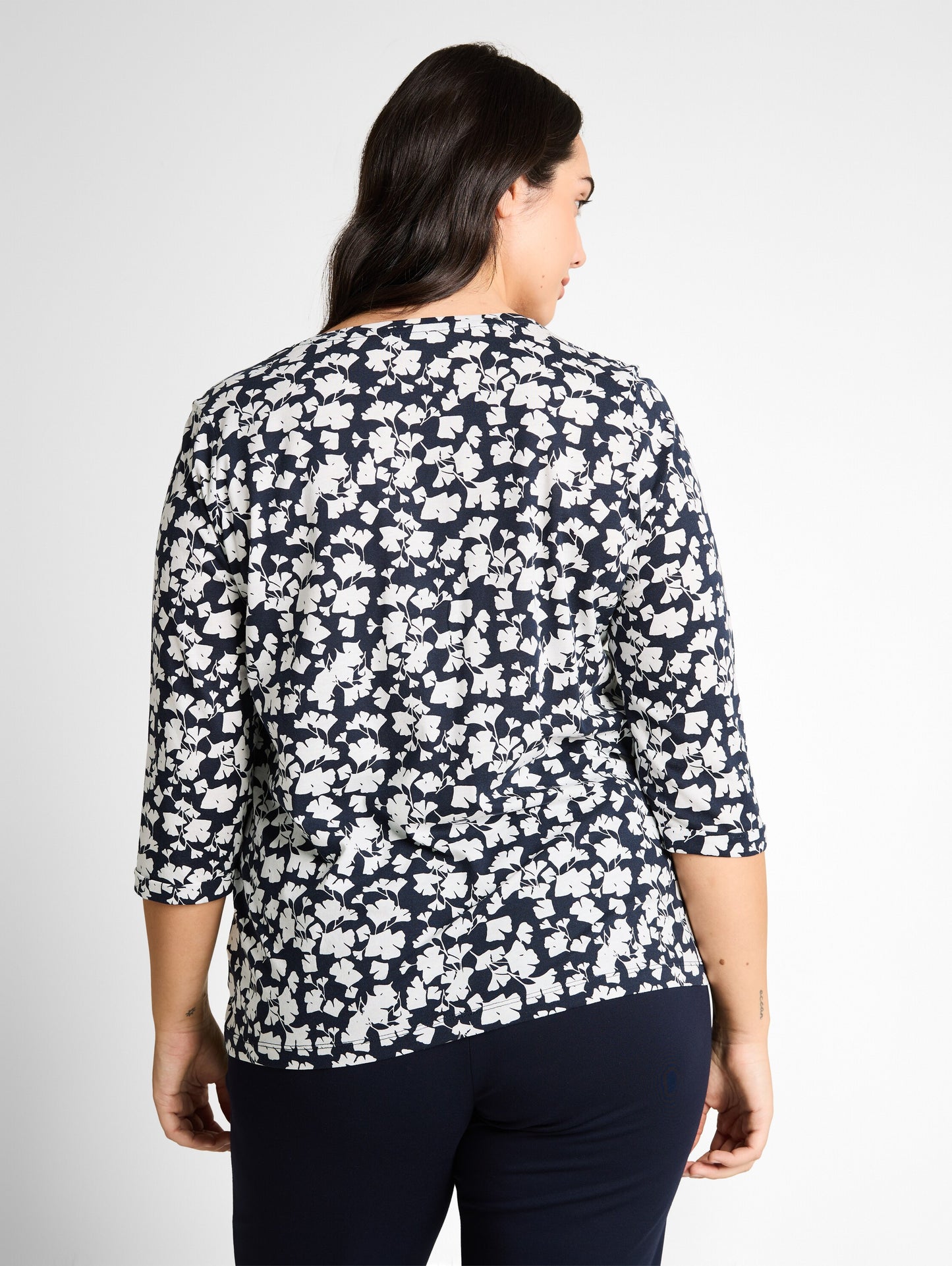 Plus Size - Langarmshirt mit Muster
