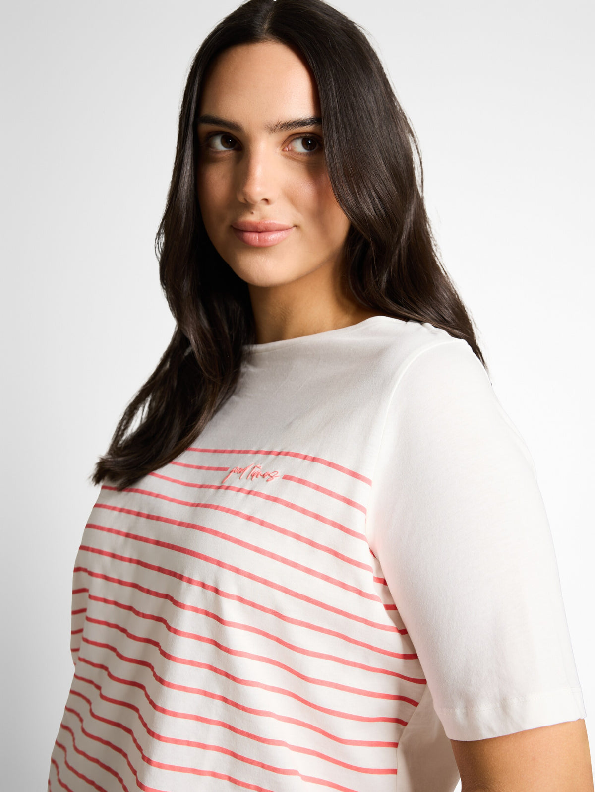 Plus Size - T-Shirt mit Streifenmuster