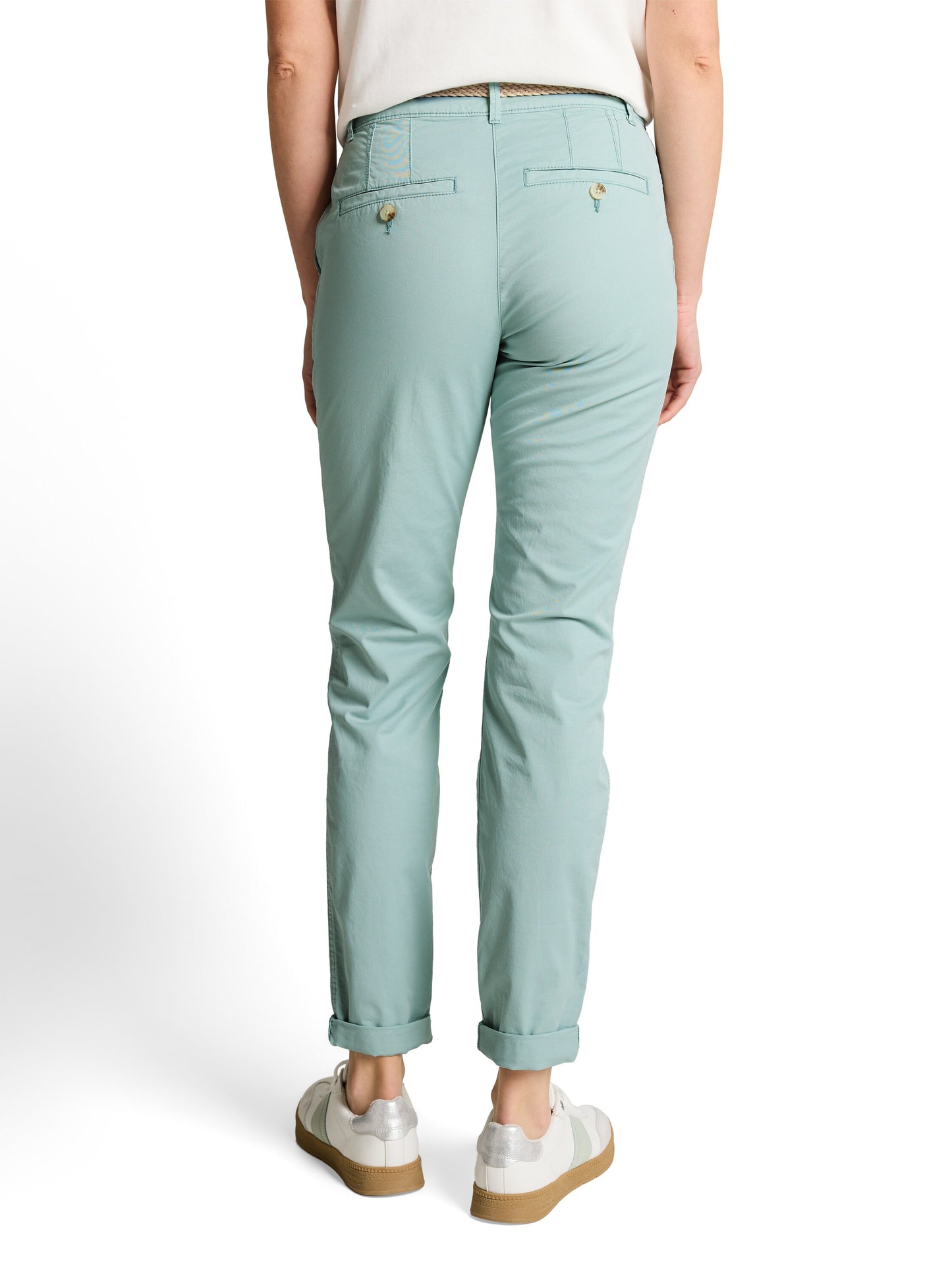 Slim Chino Hose mit Gürtel