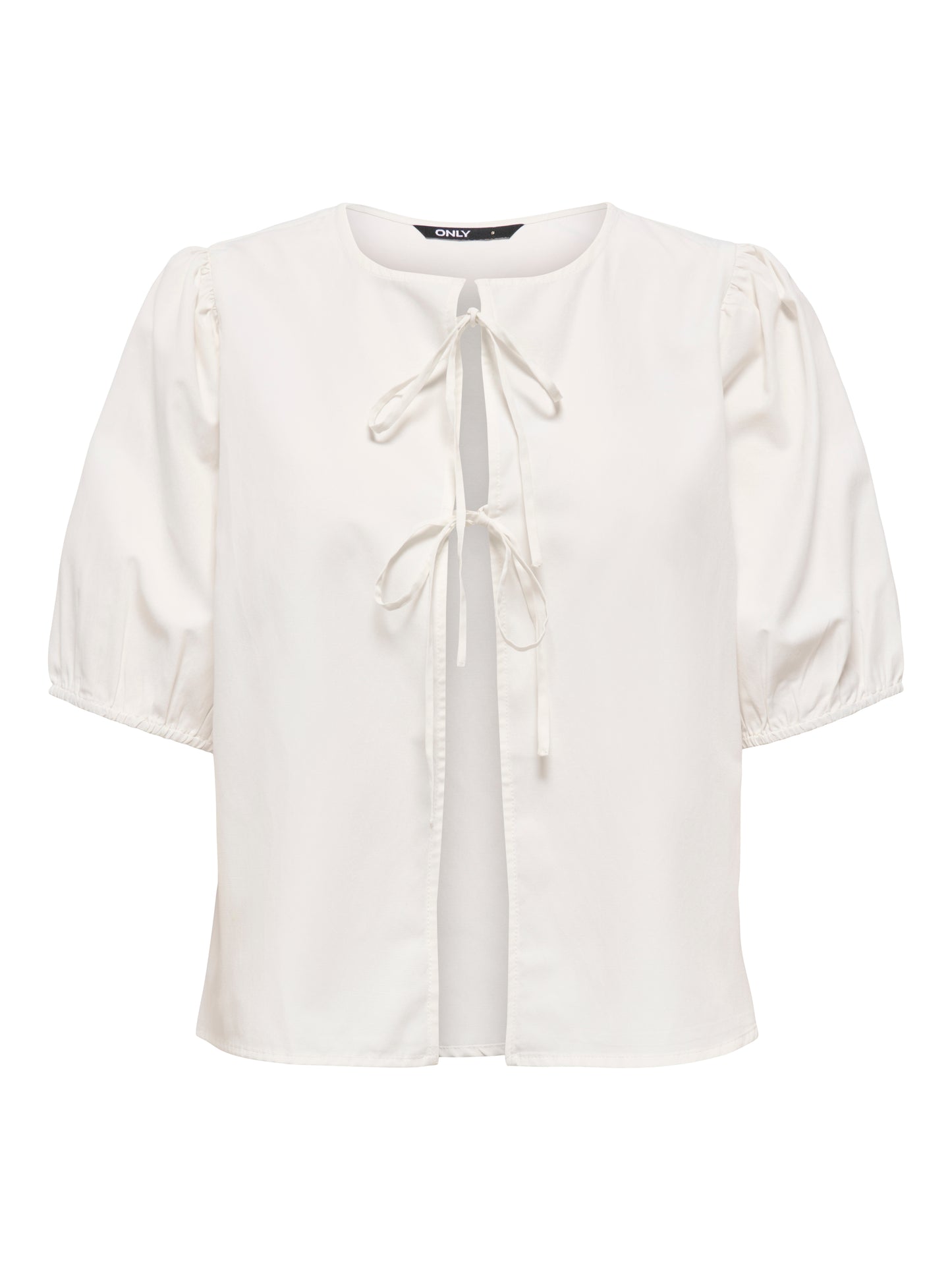 ONLJENNA S/S TIE 2-WAY TOP WVN NOOS
