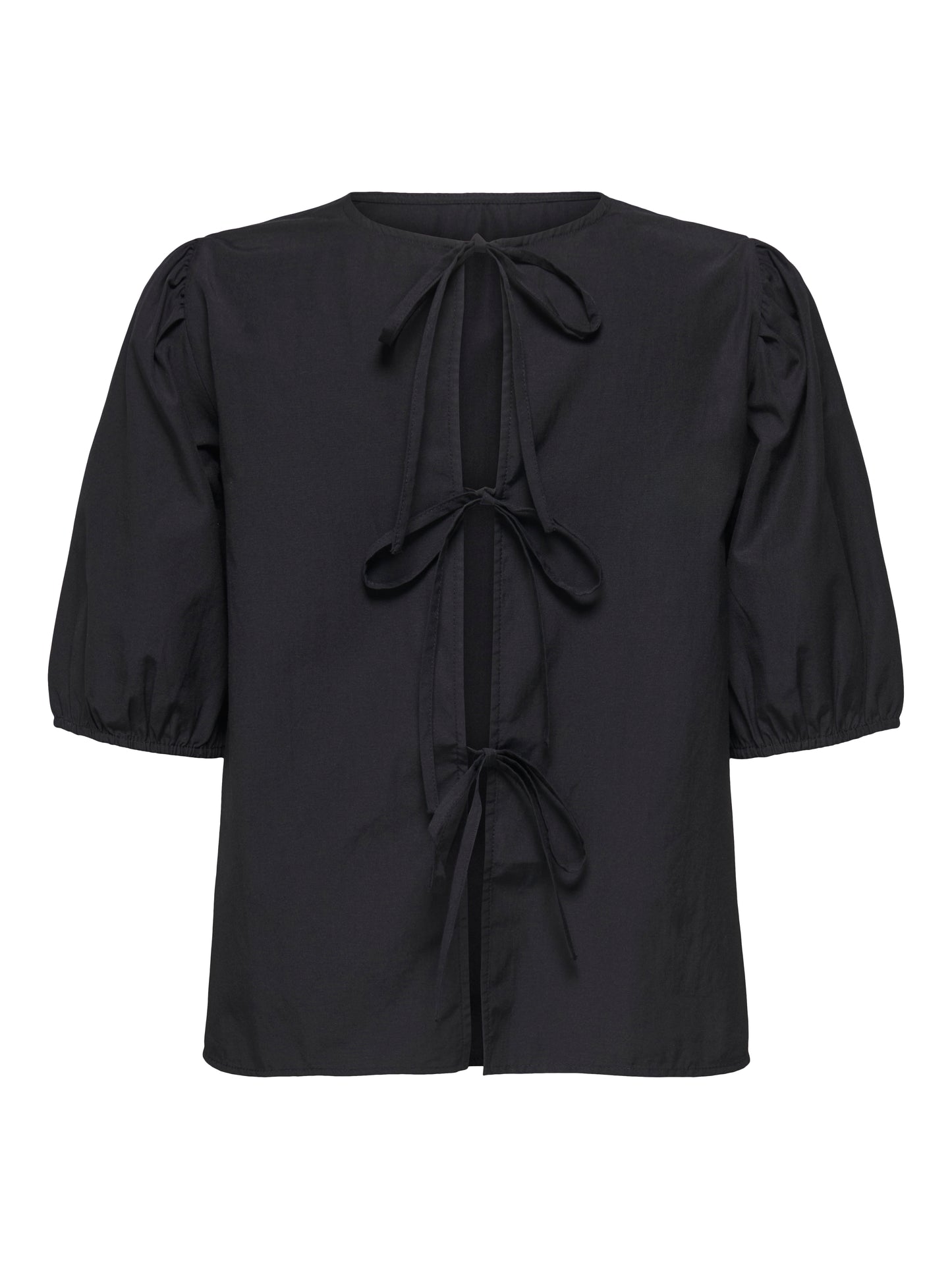 ONLJENNA S/S TIE 2-WAY TOP WVN NOOS