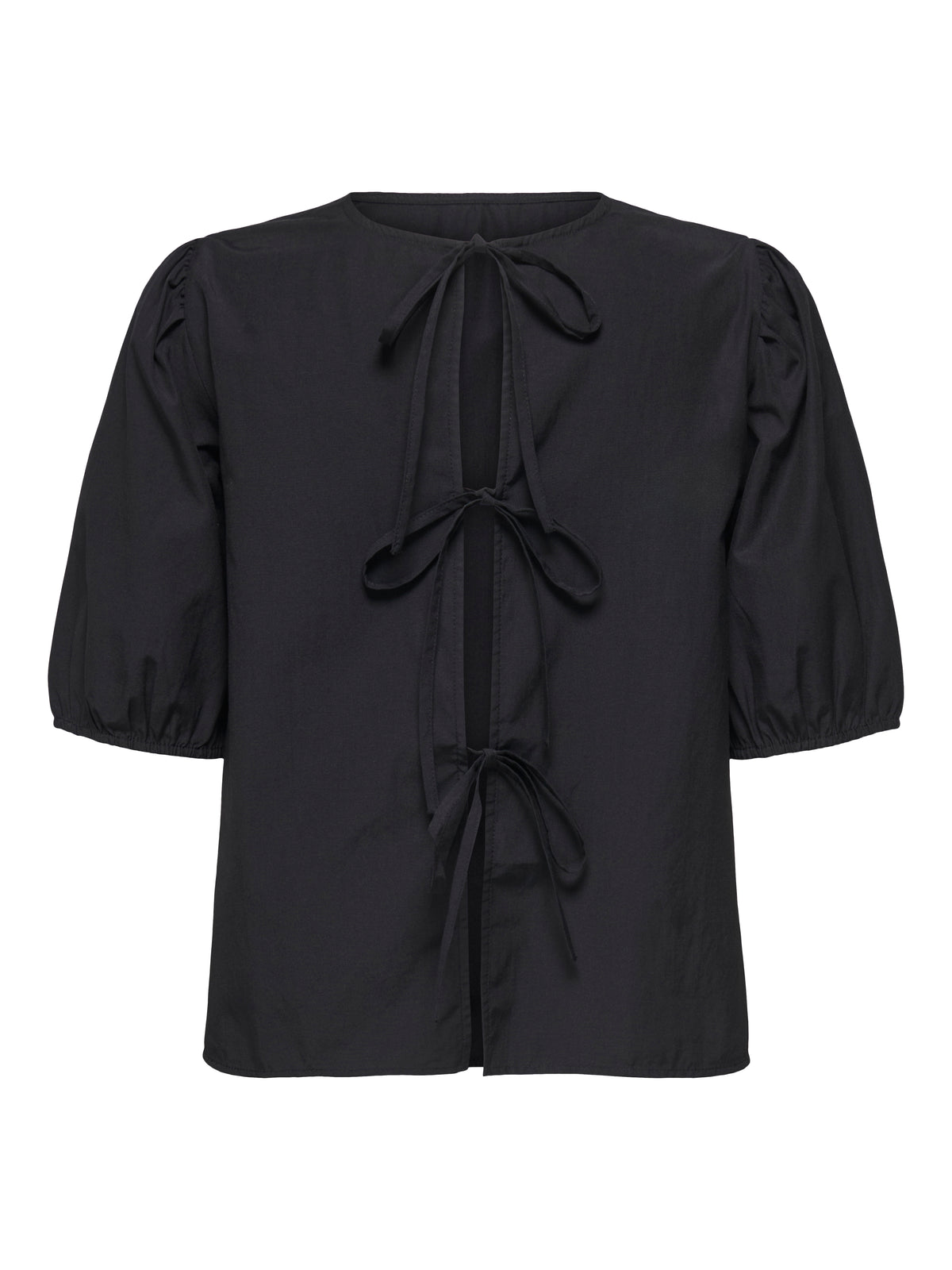 ONLJENNA S/S TIE 2-WAY TOP WVN NOOS