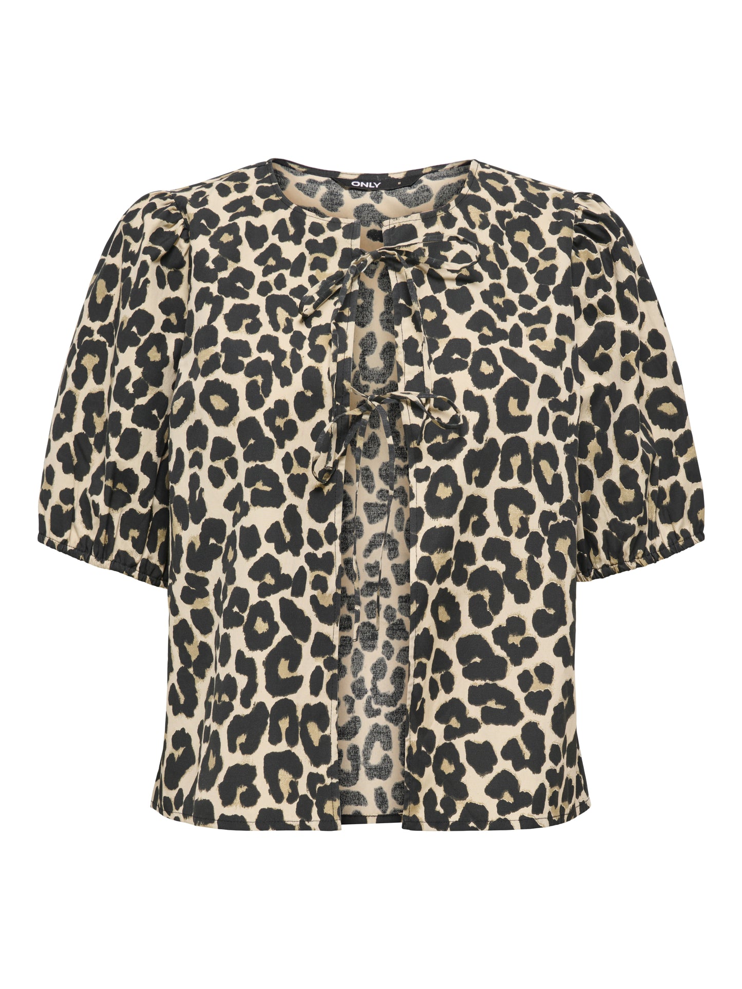 ONLJENNA S/S TIE 2-WAY TOP WVN NOOS