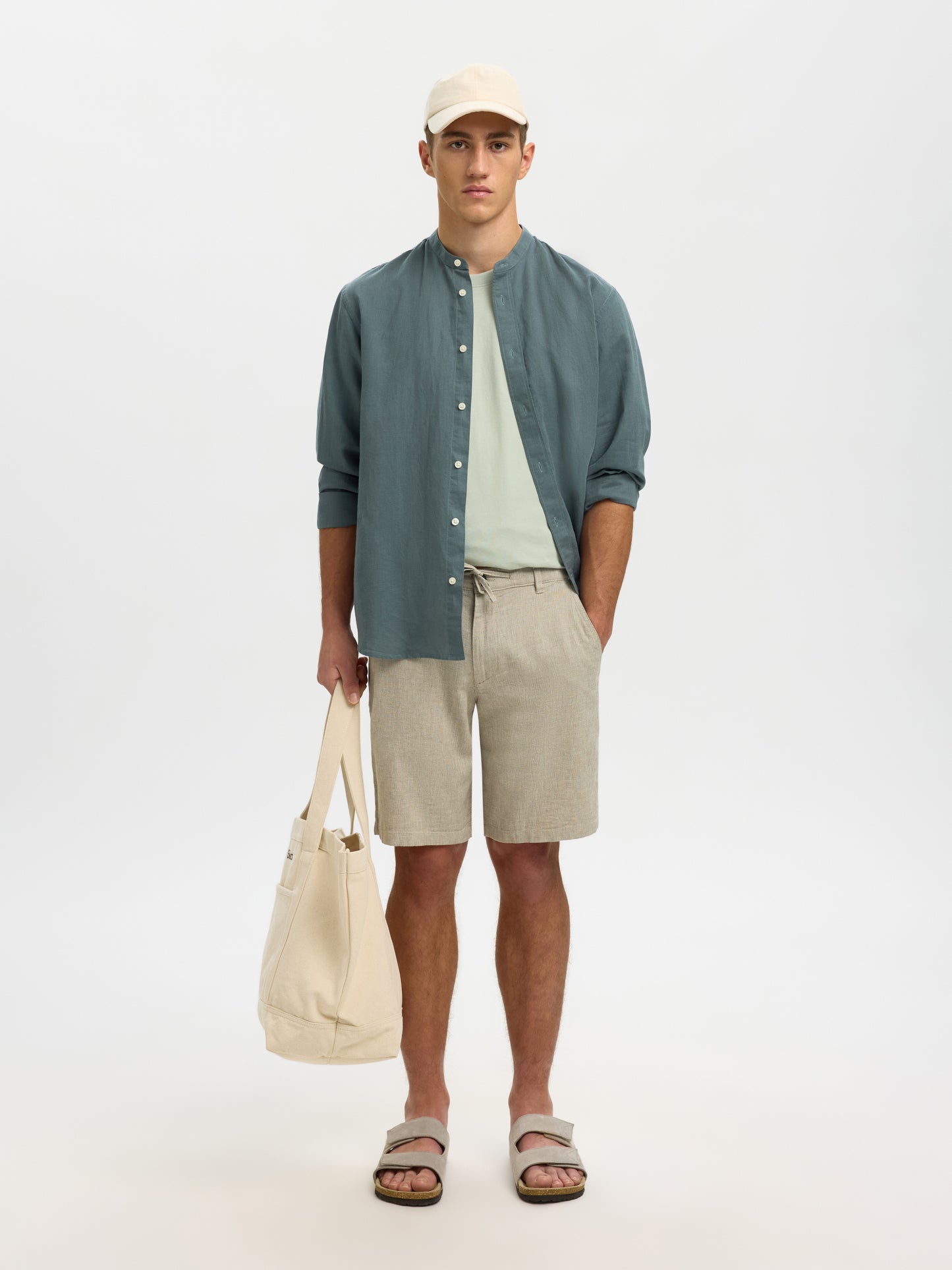 SLMREGULAR-BRODY LINEN BLD SHORTS NOOS