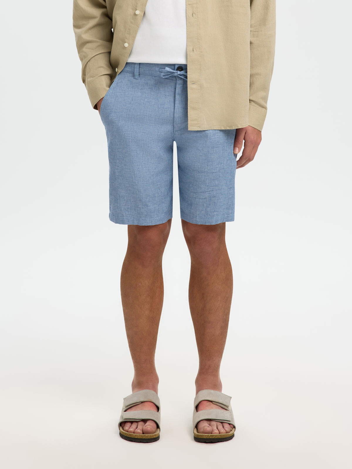 SLMREGULAR-BRODY LINEN BLD SHORTS NOOS