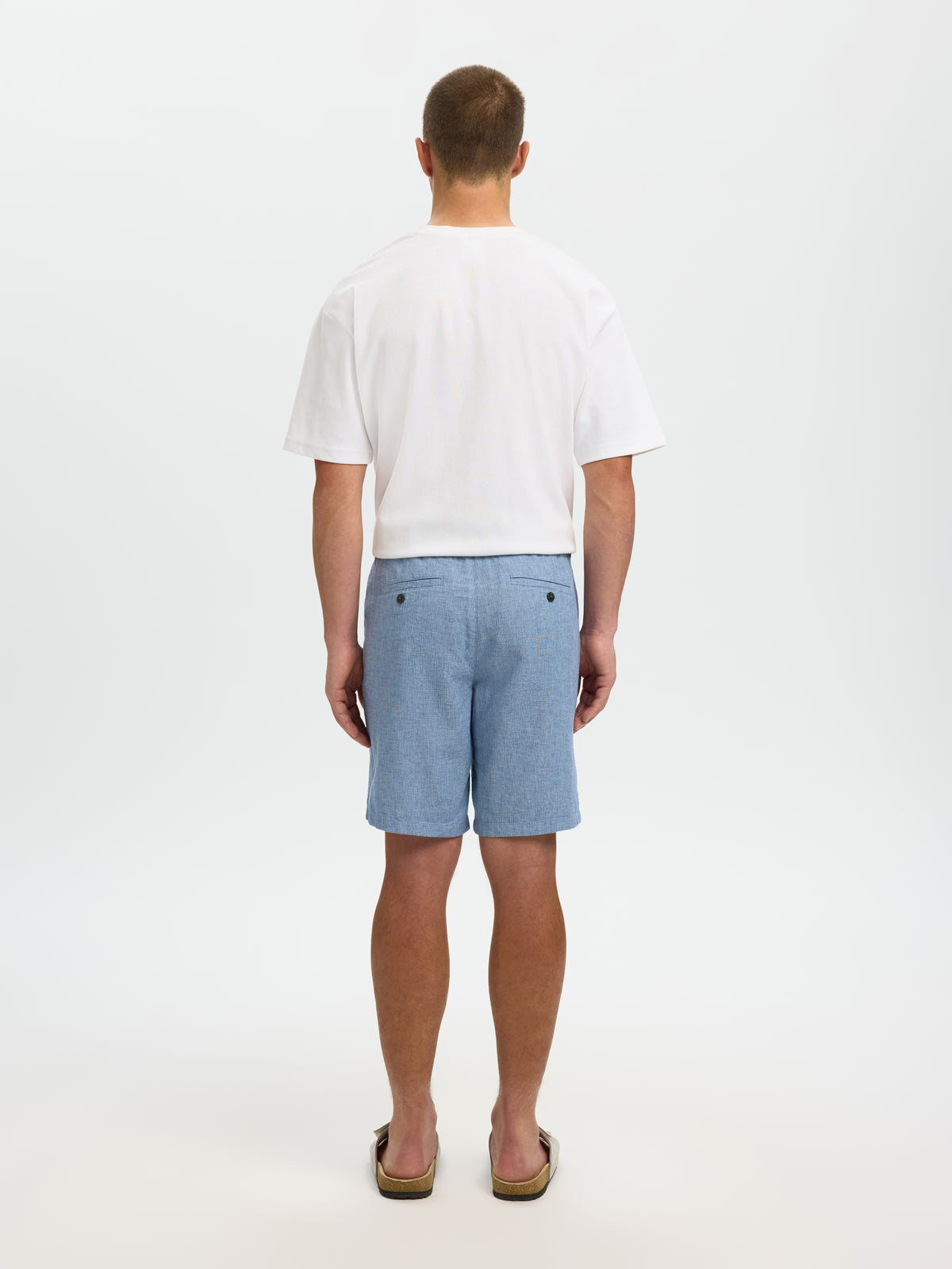 SLMREGULAR-BRODY LINEN BLD SHORTS NOOS
