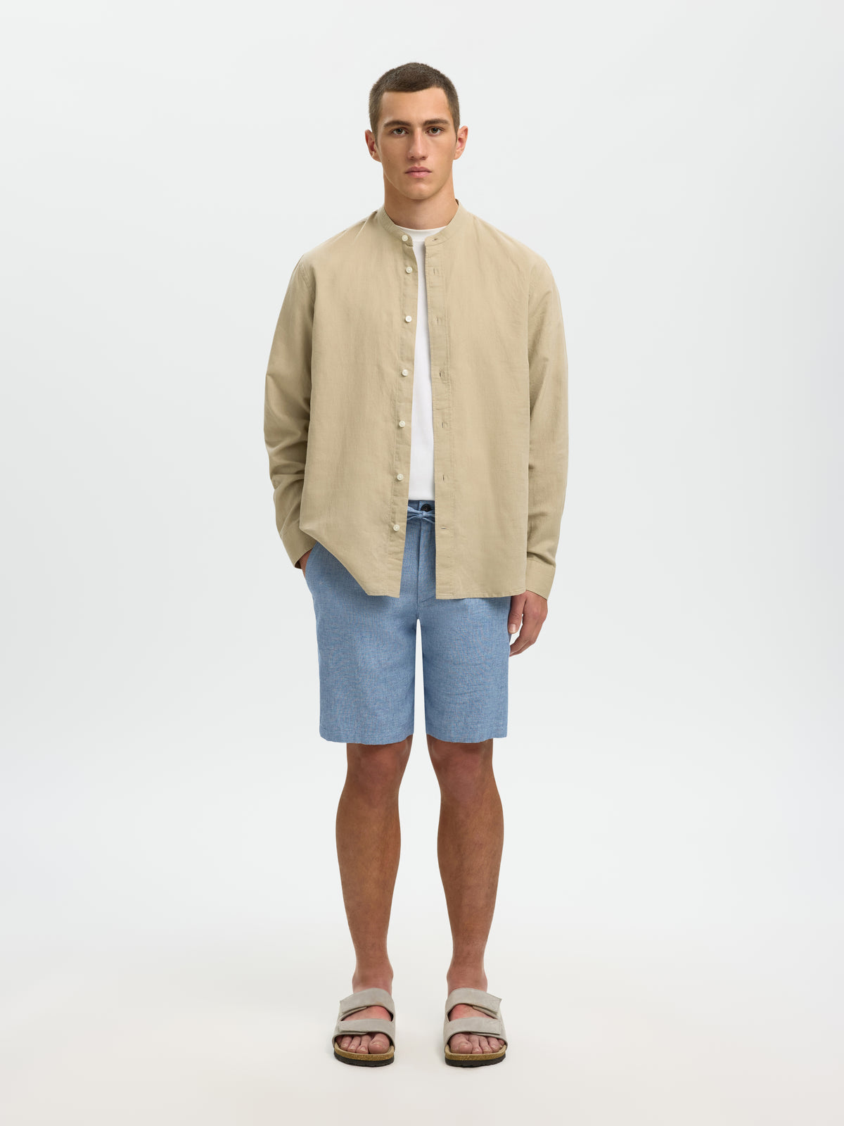SLMREGULAR-BRODY LINEN BLD SHORTS NOOS