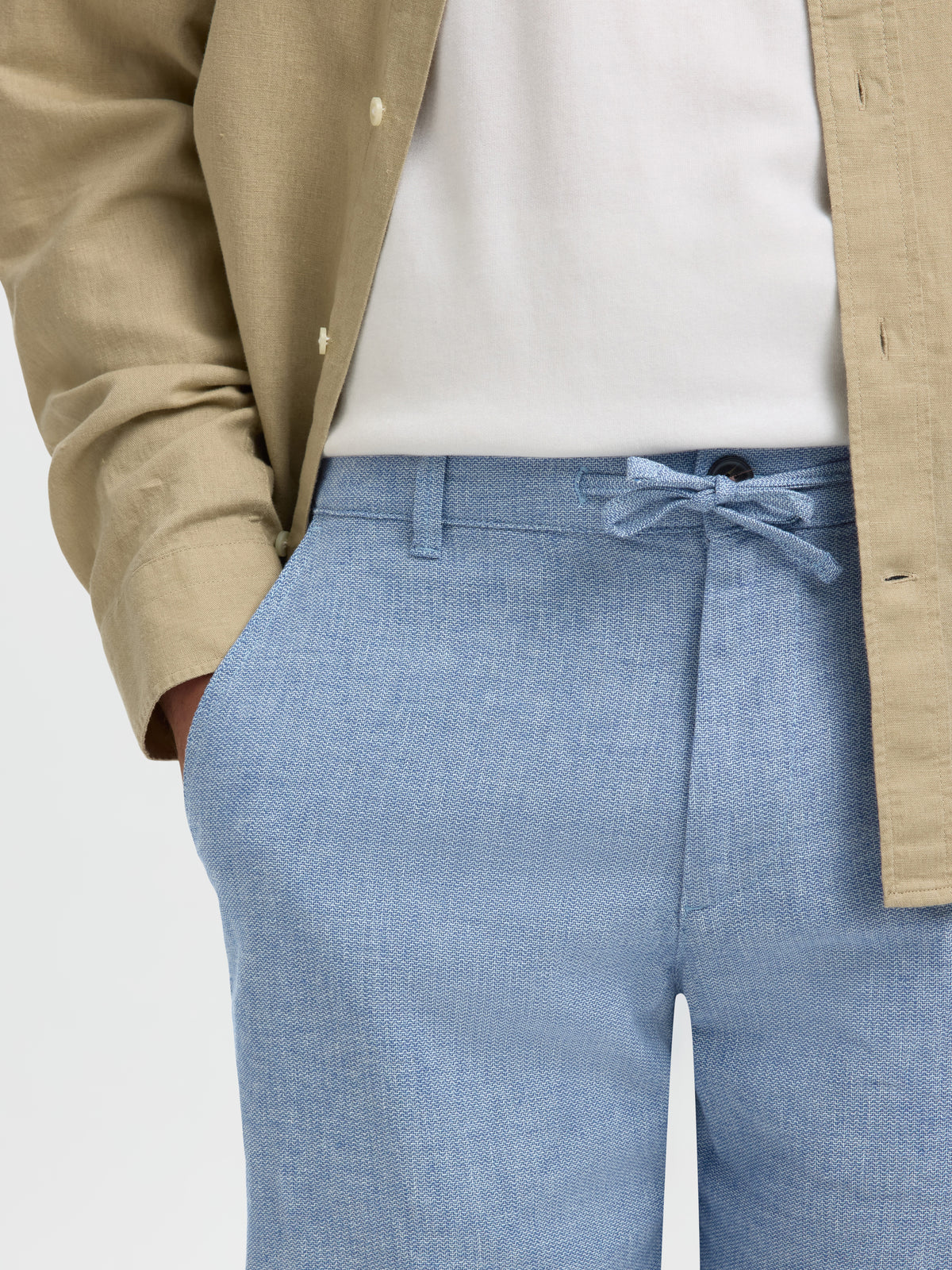 SLMREGULAR-BRODY LINEN BLD SHORTS NOOS