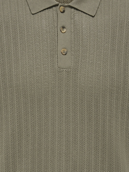 ONSMOON REG 12 SS POLO KNIT NOOS