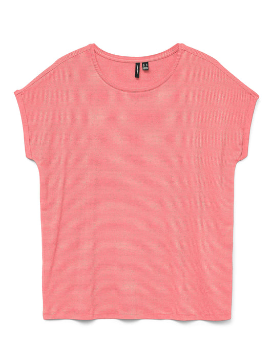 VMLAVA GLITTER SS TOP STRIPE LX JRS NOOS