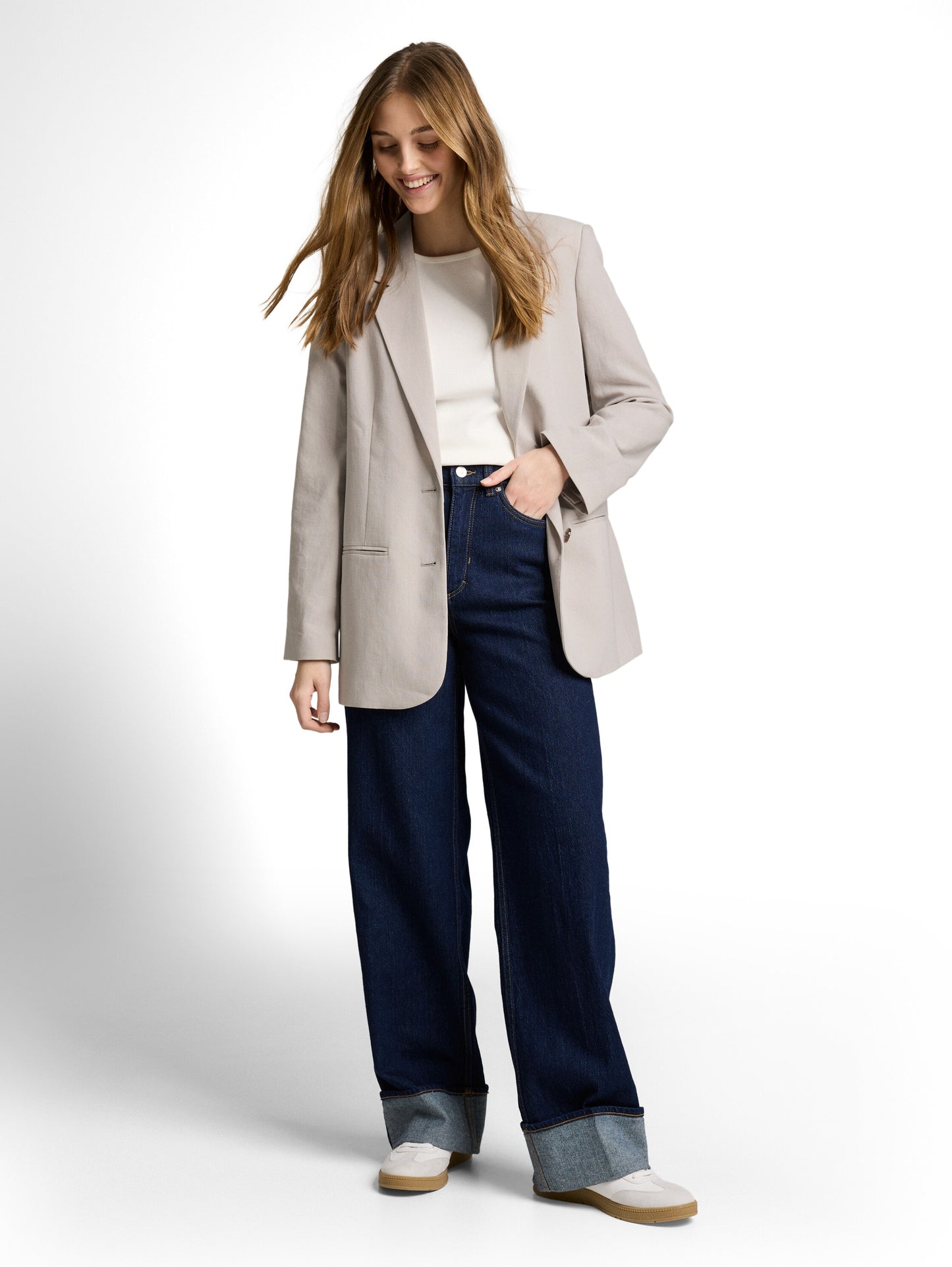 Regular Fit Blazer mit Paspeltaschen