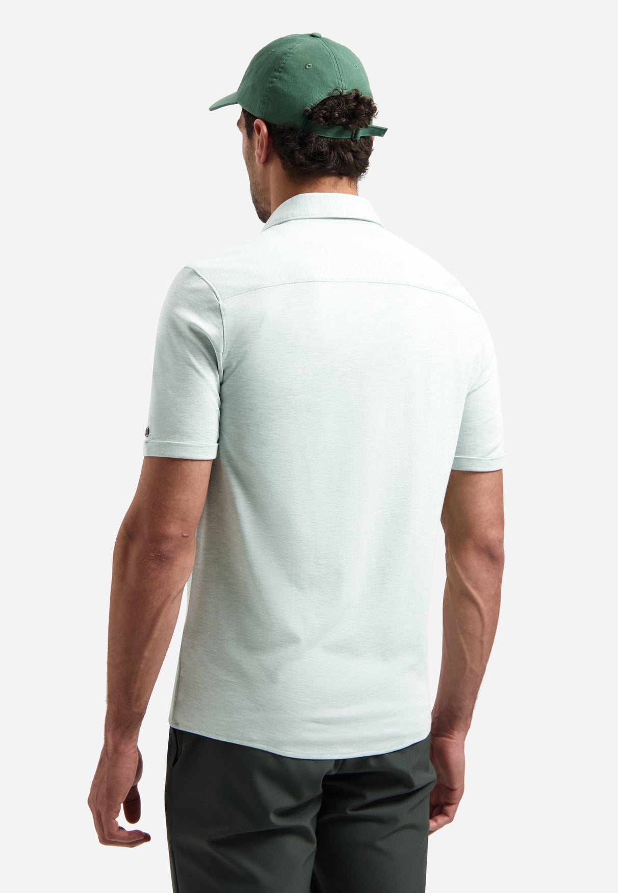 Shirt Short Sleeve Melange Jersey