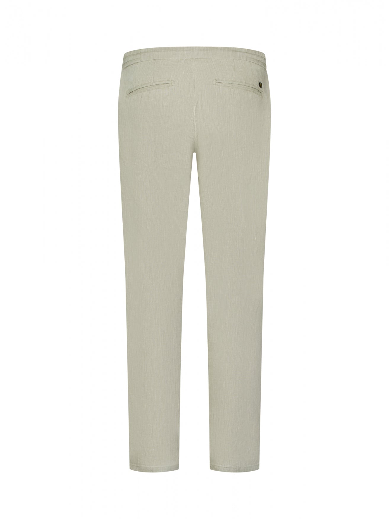 Pants With Linen Yarn Dyed