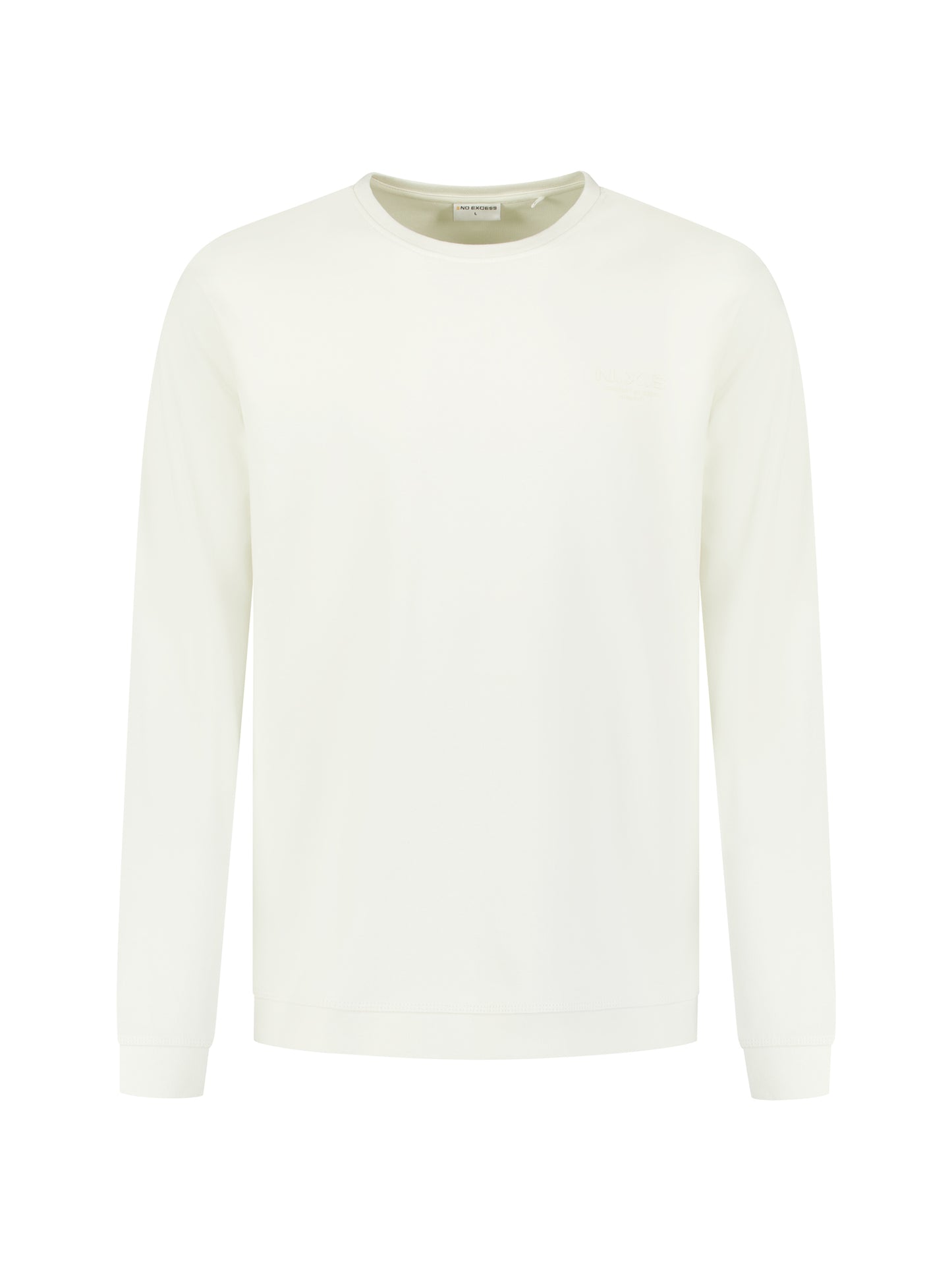 T-Shirt Long Sleeve Crewneck Solid Heavy Interlock