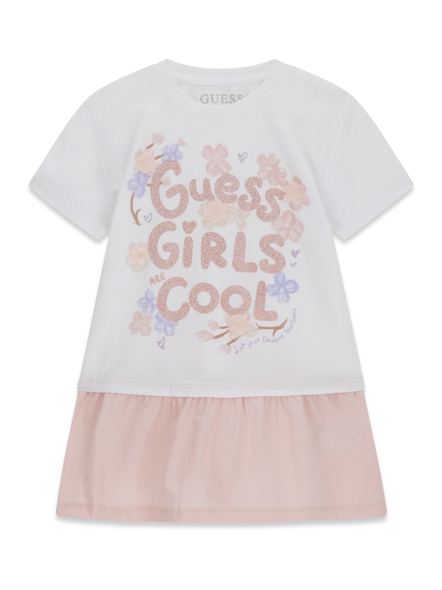 MIXED FABRIC SS DRESS