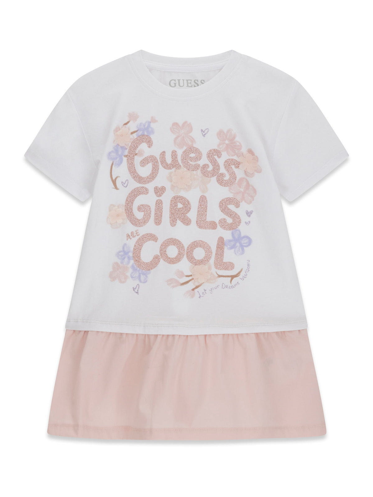 MIXED FABRIC SS DRESS