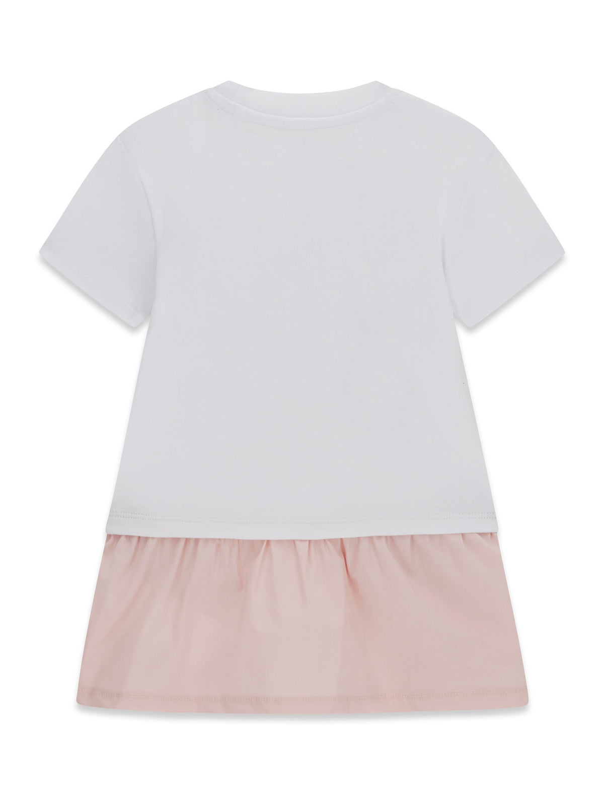 MIXED FABRIC SS DRESS