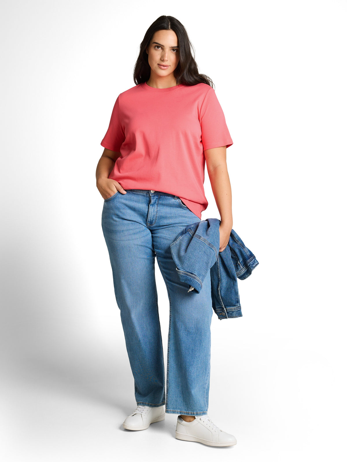 Plus Size - Basic T-Shirt aus Baumwolle
