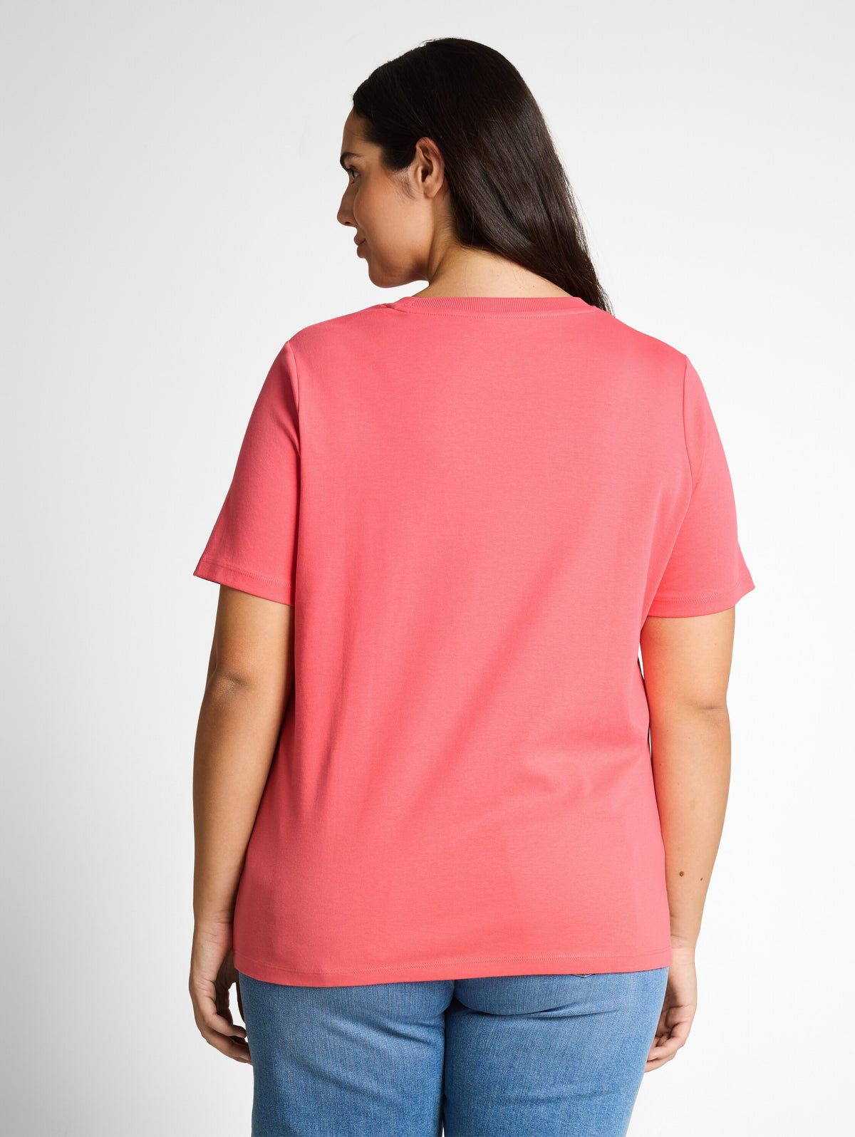Plus Size - Basic T-Shirt aus Baumwolle