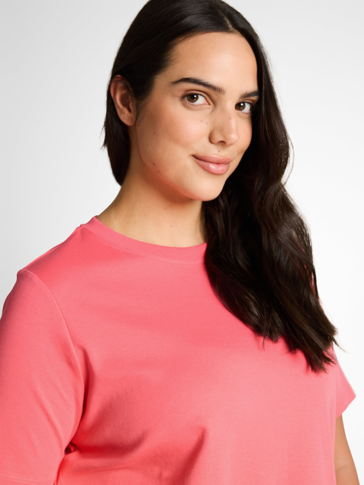 Plus Size - Basic T-Shirt aus Baumwolle
