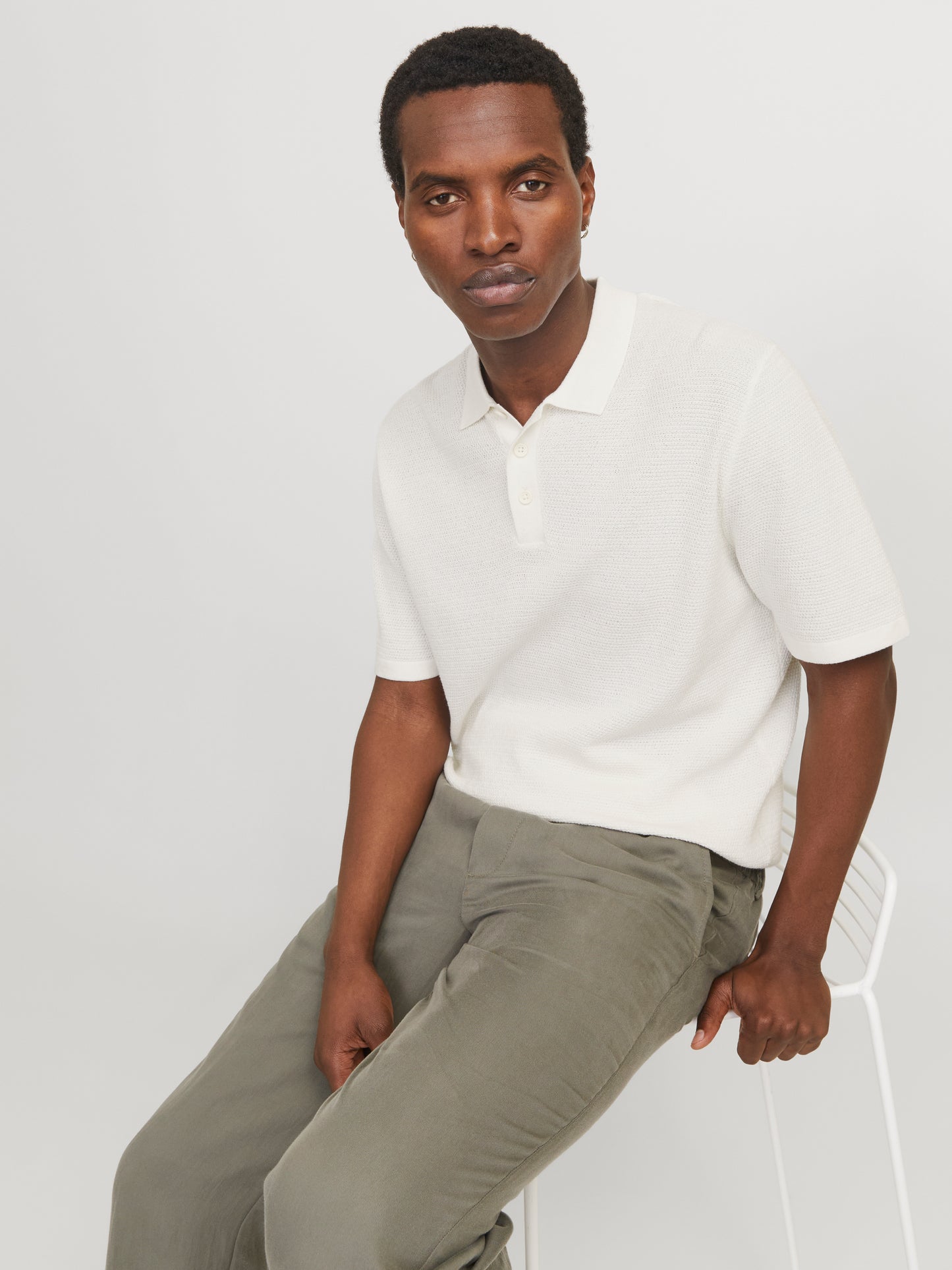 JJEGEORGE KNIT POLO SS SN