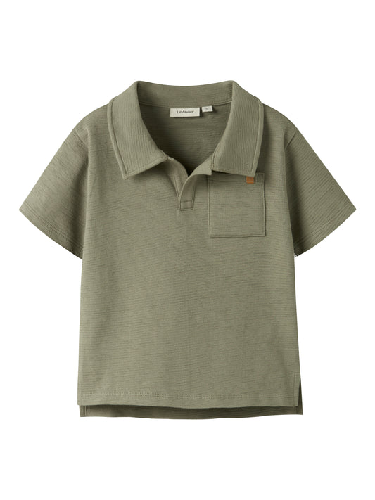 NMMFALK SS LOOSE POLO TOP LIL