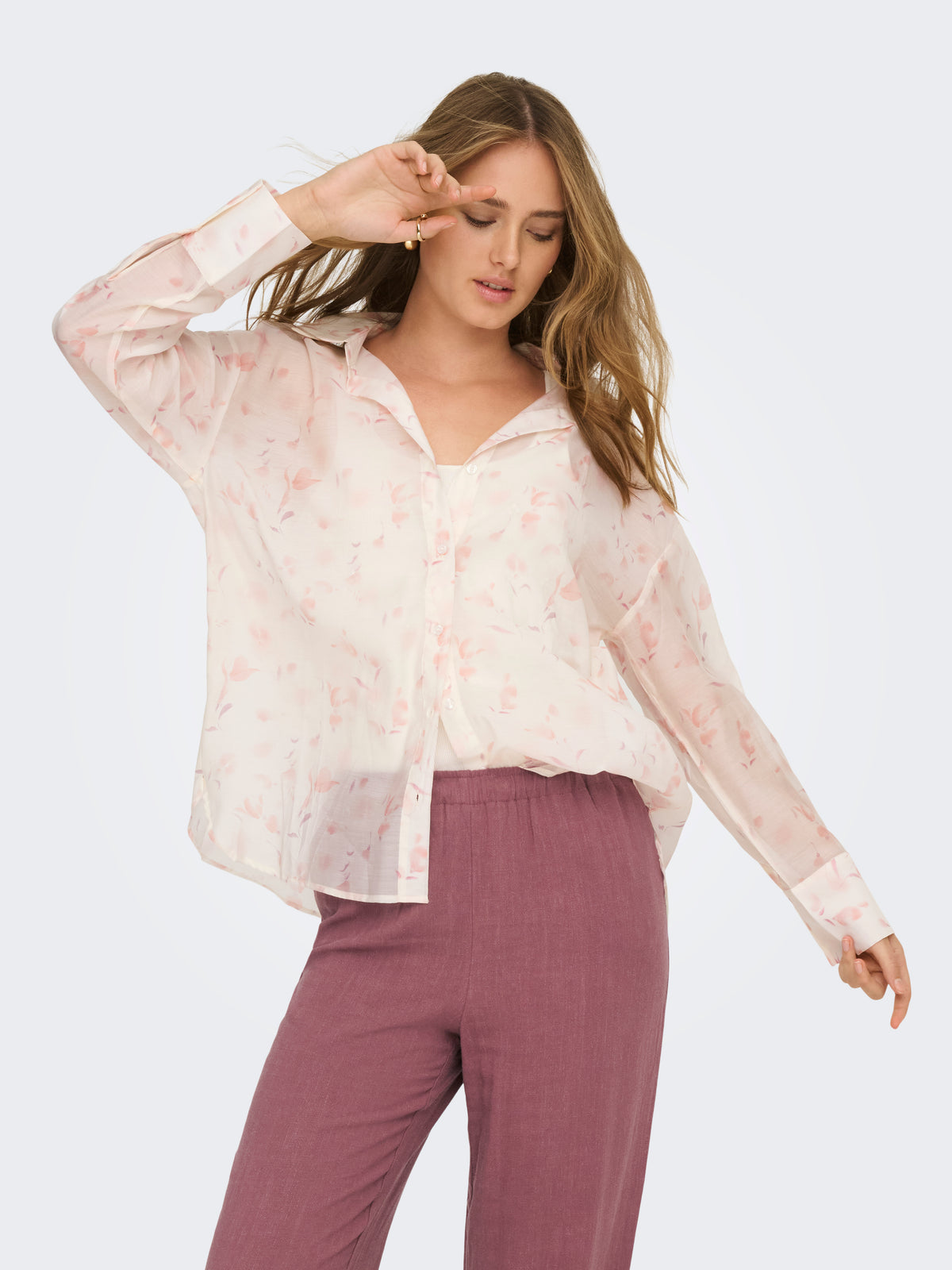ONLOREGON TEAGAN L/S SHIRT AOP WVN