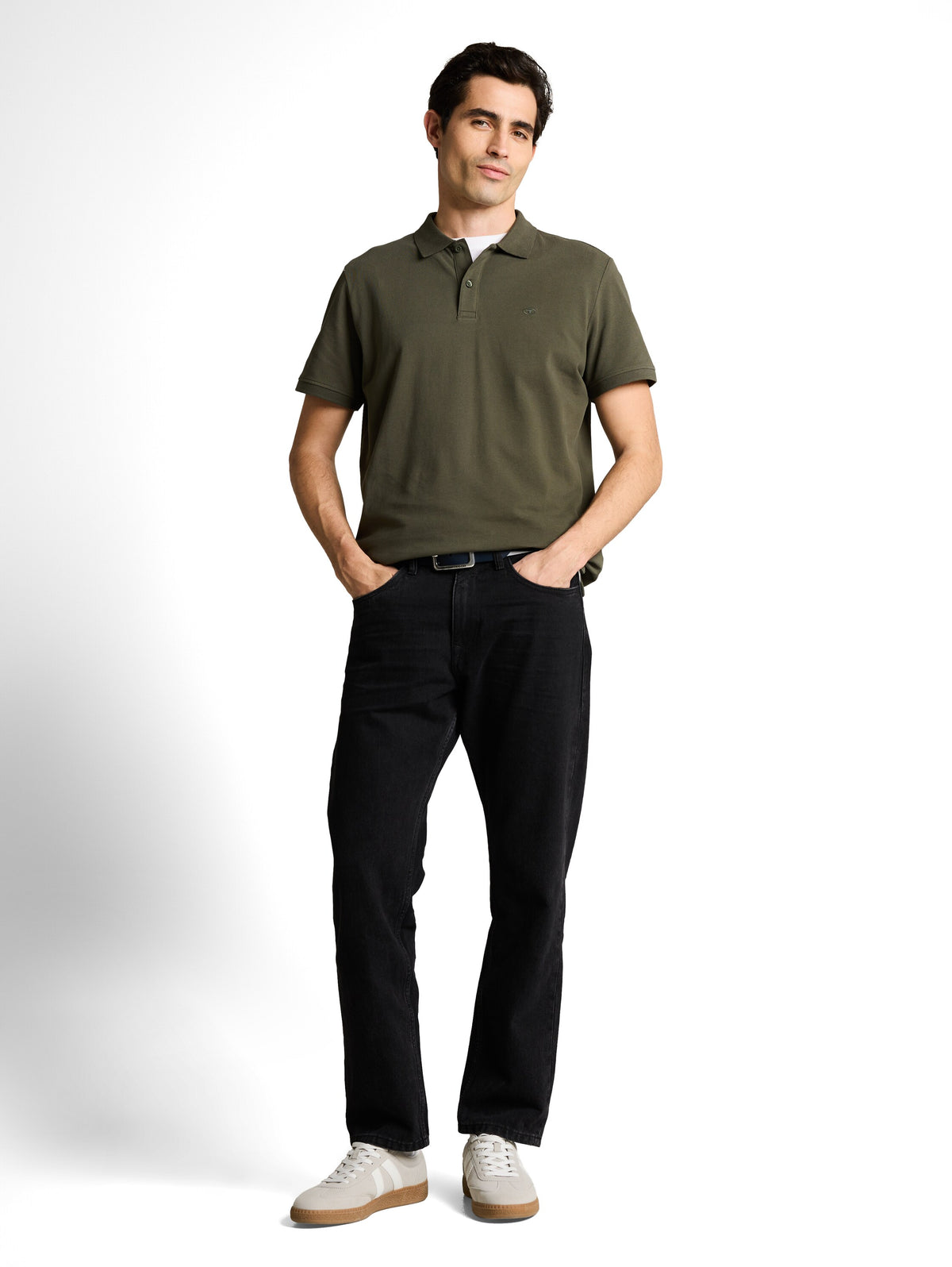 Piqué Poloshirt mit Logo-Stickerei