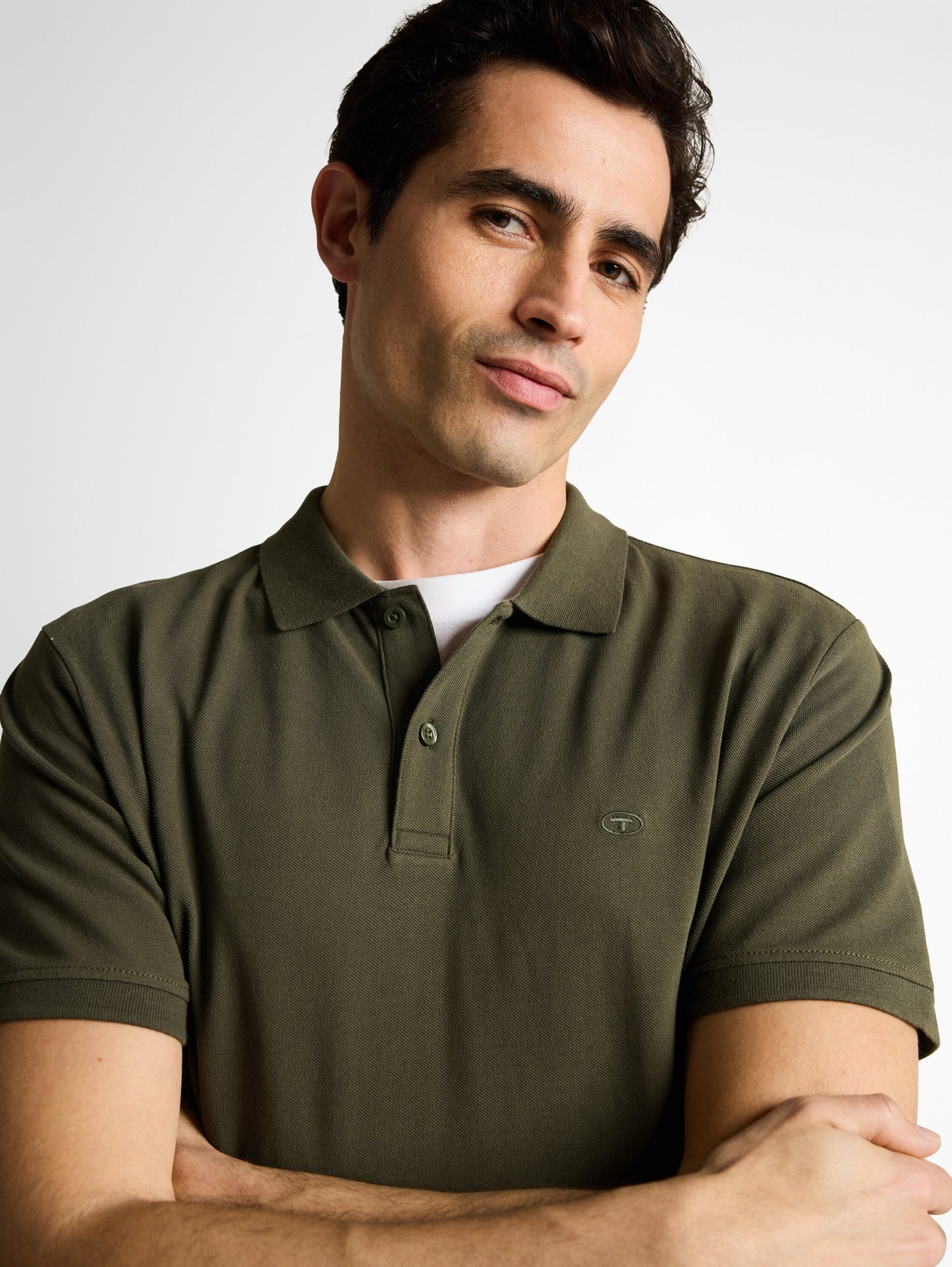 Piqué Poloshirt mit Logo-Stickerei