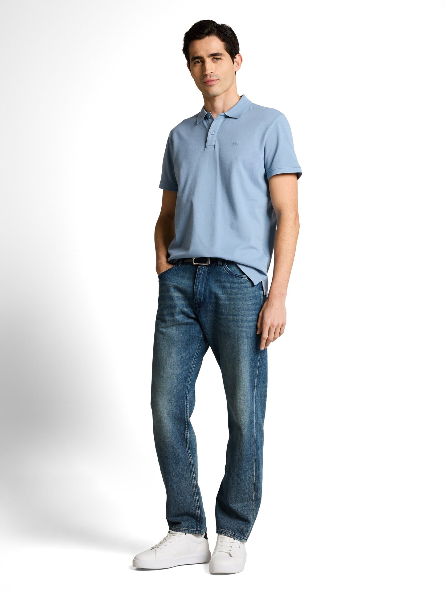 Piqué Poloshirt mit Logo-Stickerei