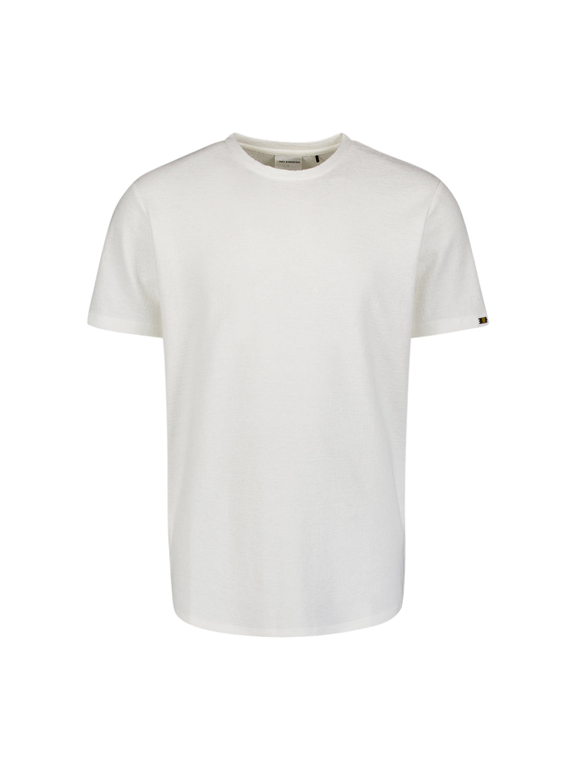 T-Shirt Crewneck Solid Jacquard