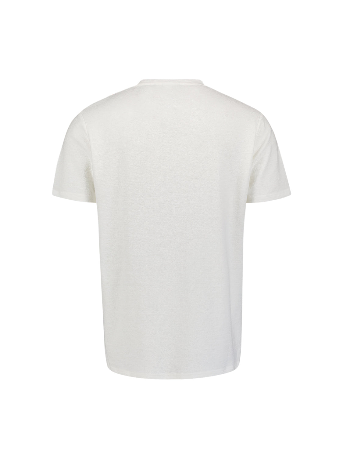 T-Shirt Crewneck Solid Jacquard