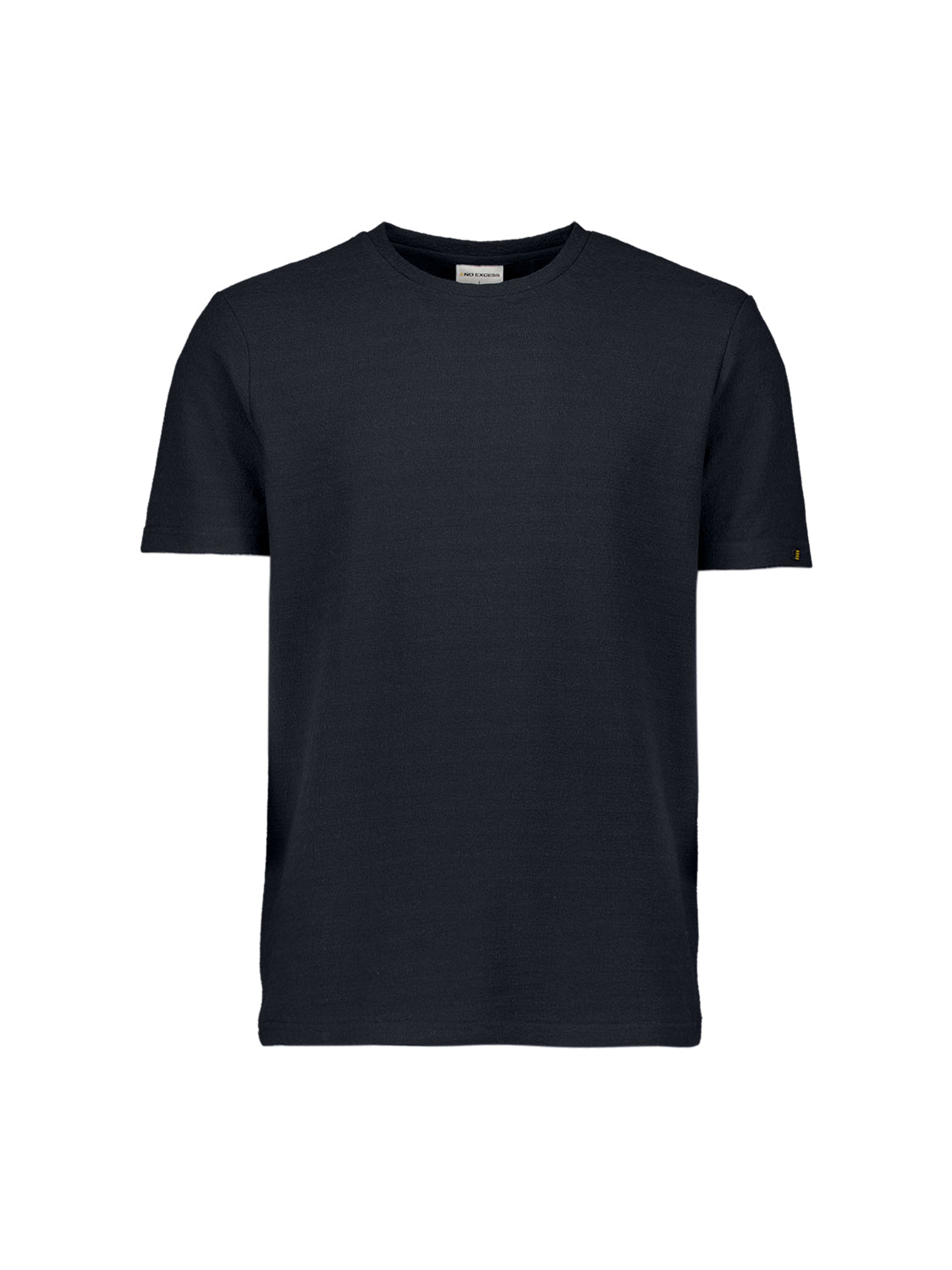 T-Shirt Crewneck Solid Jacquard