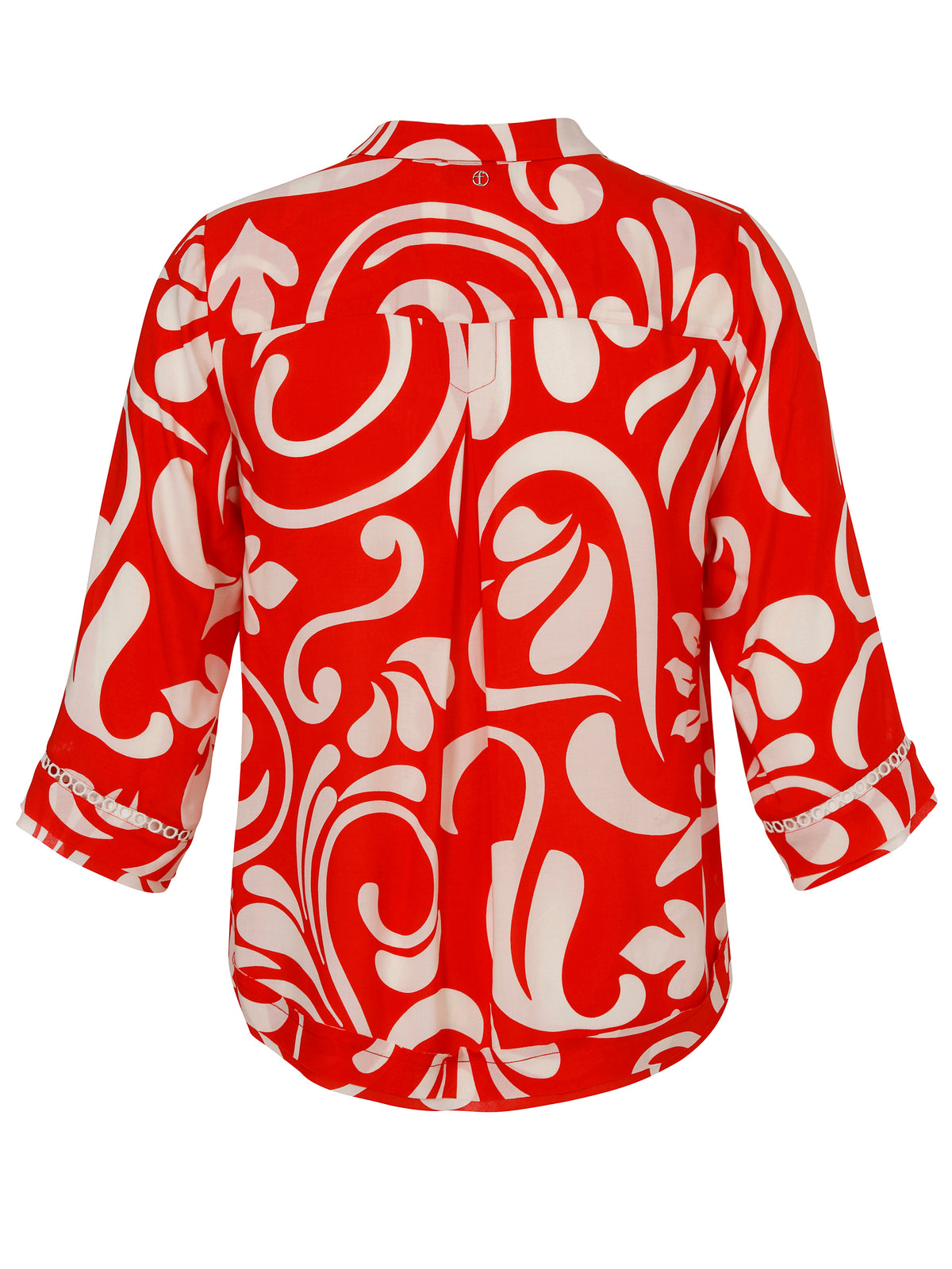 Bluse Kragen 3/4 Arm Druck