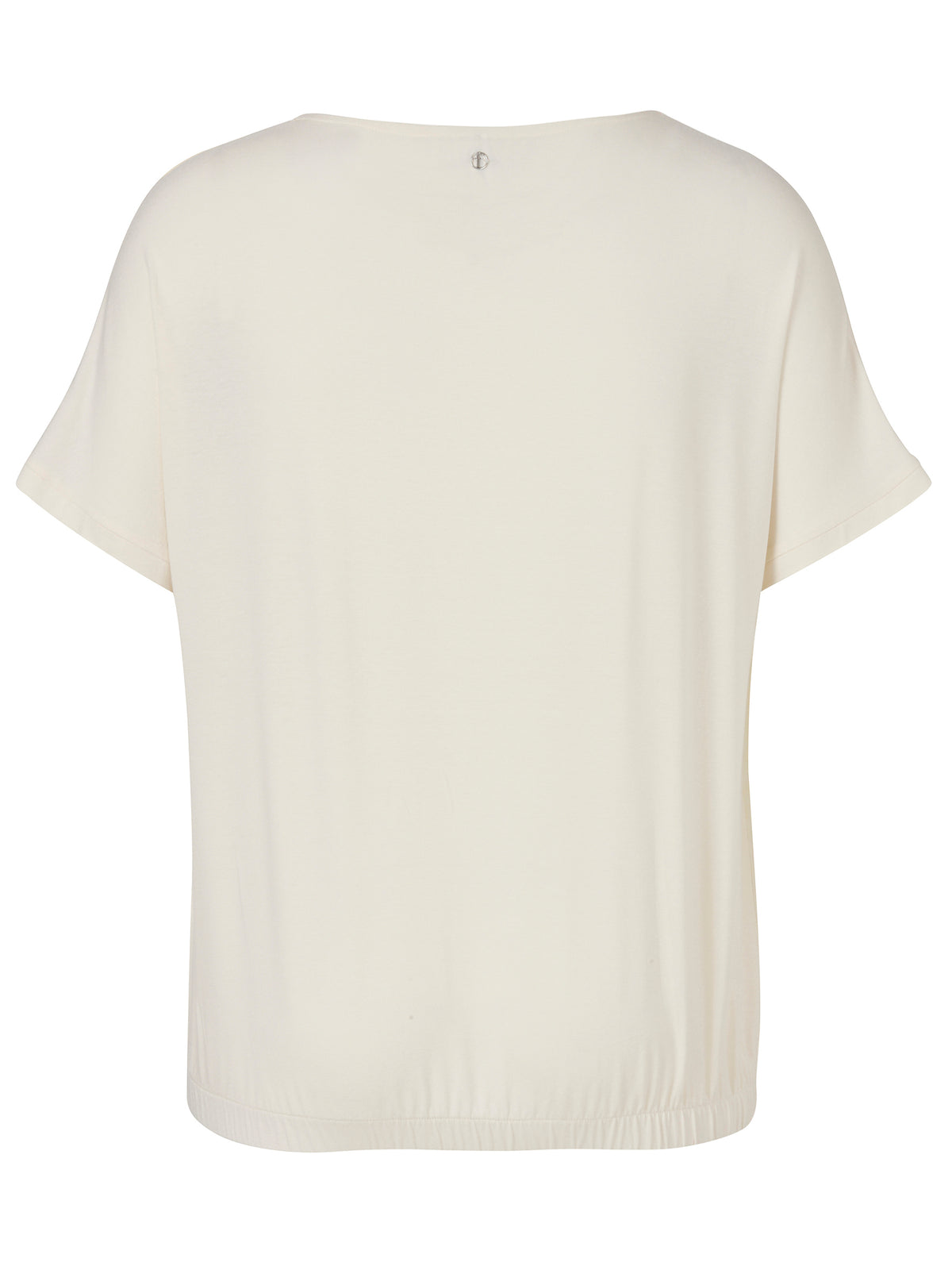 Bluse V-Ausschnitt ohne Arm Materialmix