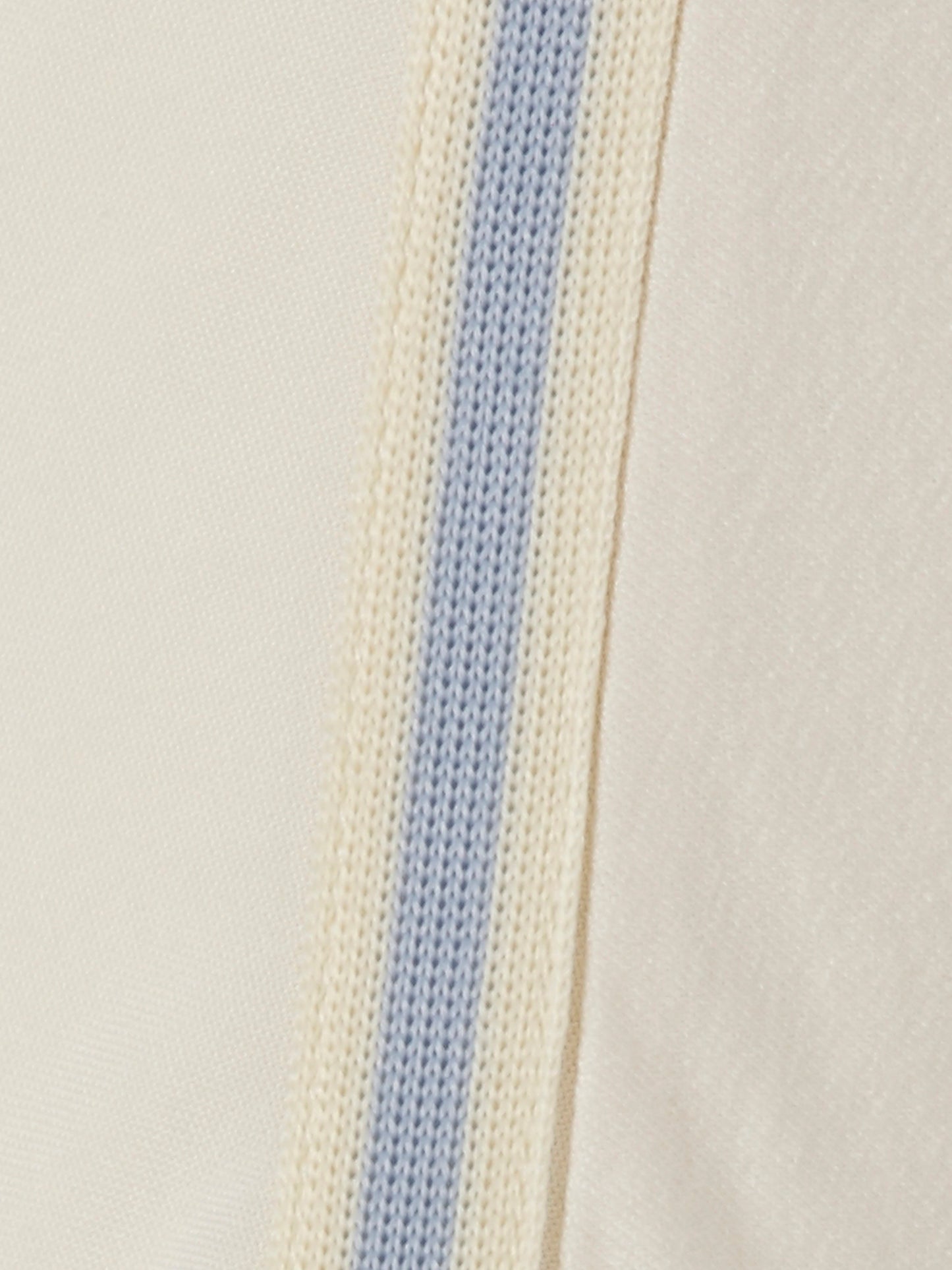 Bluse V-Ausschnitt ohne Arm Materialmix