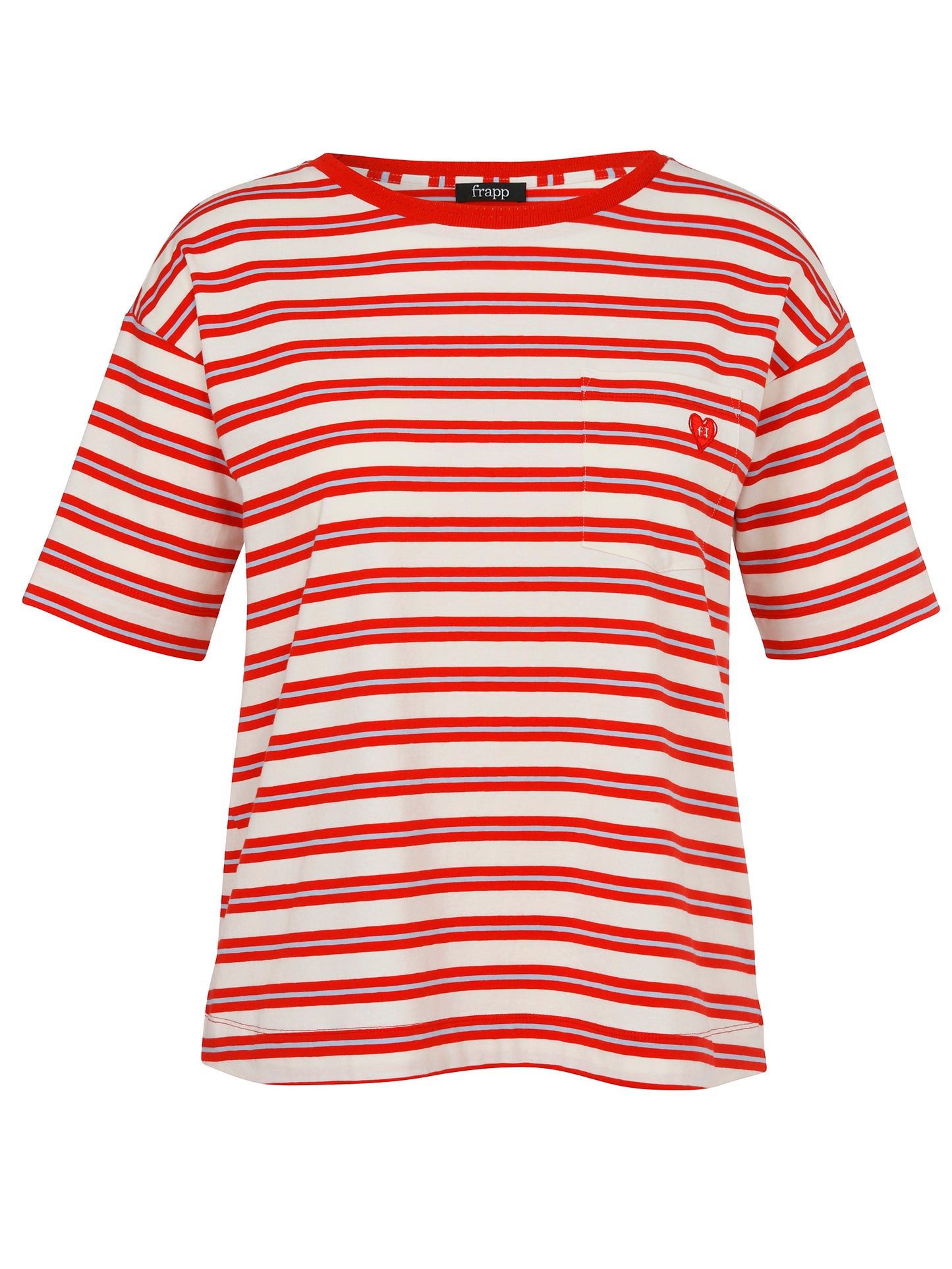 T-Shirt Rundhals 1/2 Arm Ringel